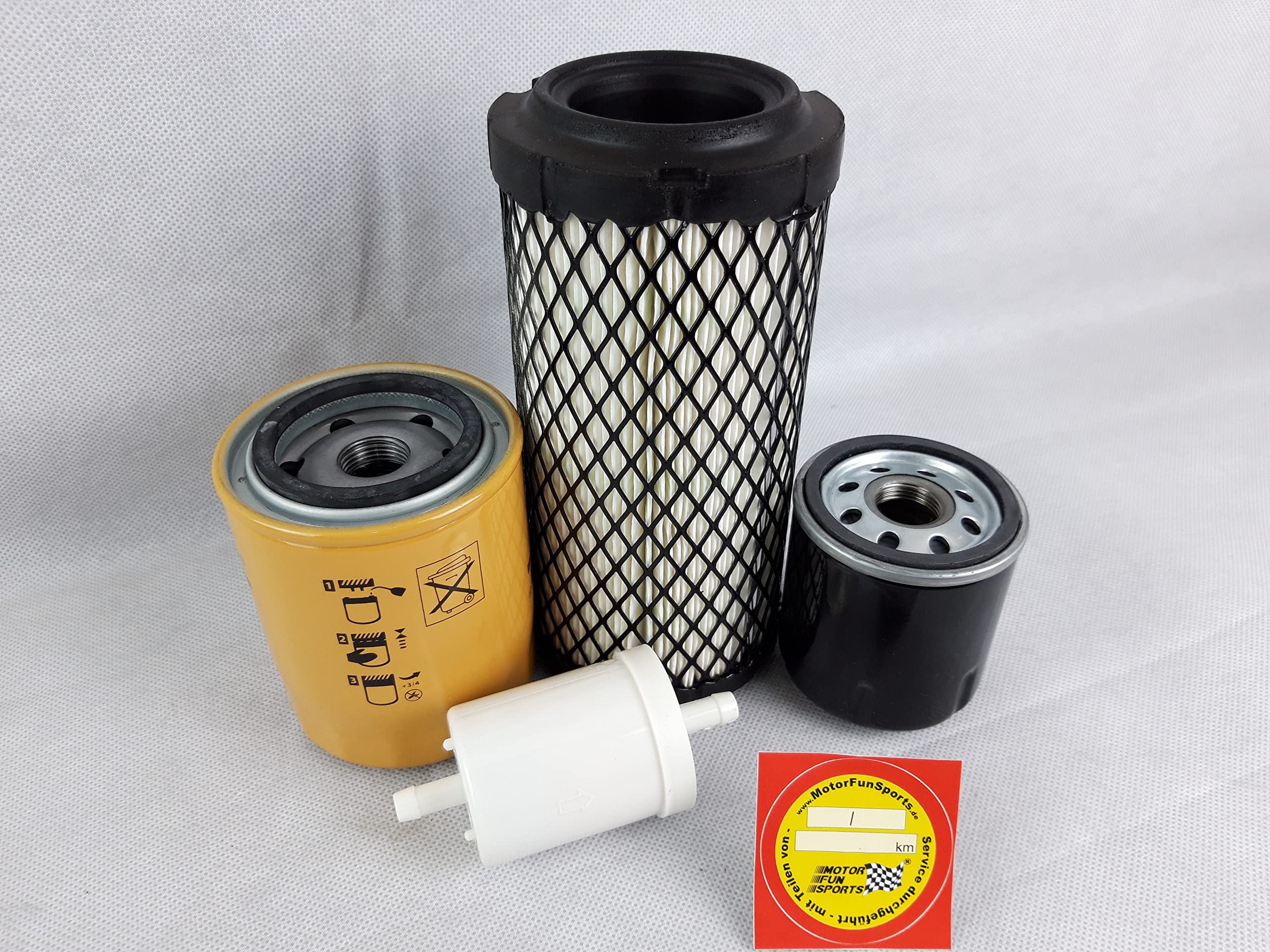 Lot de filtres (grand) compatibles avec les filtres à huile Kubota G 23, filtre à air, filtre à carburant, filtre hydraulique