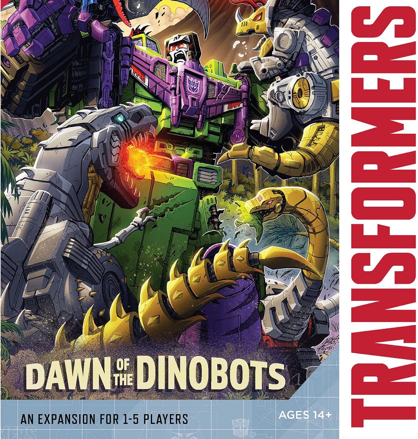 Renegade Game Studios Transformers Deck-Building Game: Dawn of the Dinobots Expansion for Strategy Card Game Fans