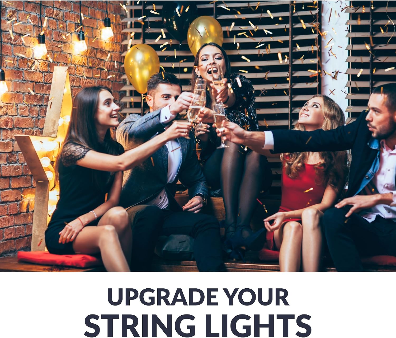 Newhouse Lighting S14INC18 Outdoor Weatherproof S14 Incandescent Replacement String Light Bulbs | Standard Base | 18-Pack, 18 Count (Pack of 1), Clear