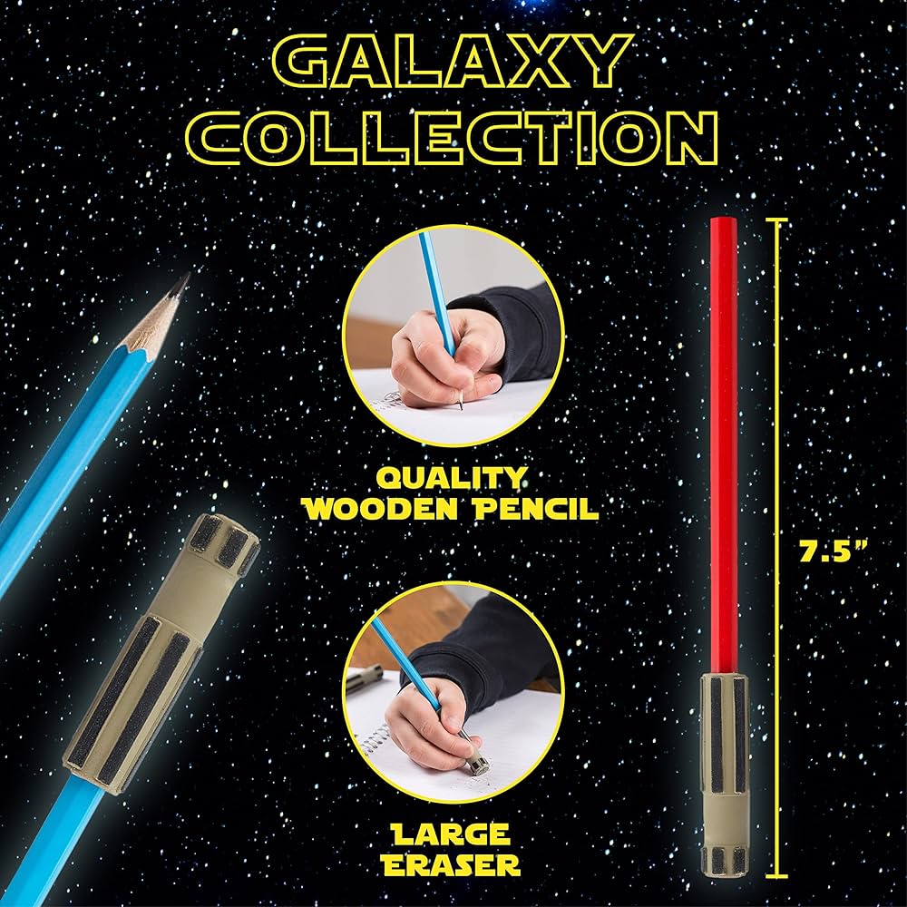 ライトセーバーのボード Amazon | L LIFETIME ライトセーバー鉛筆 パーティー記念品 – 24