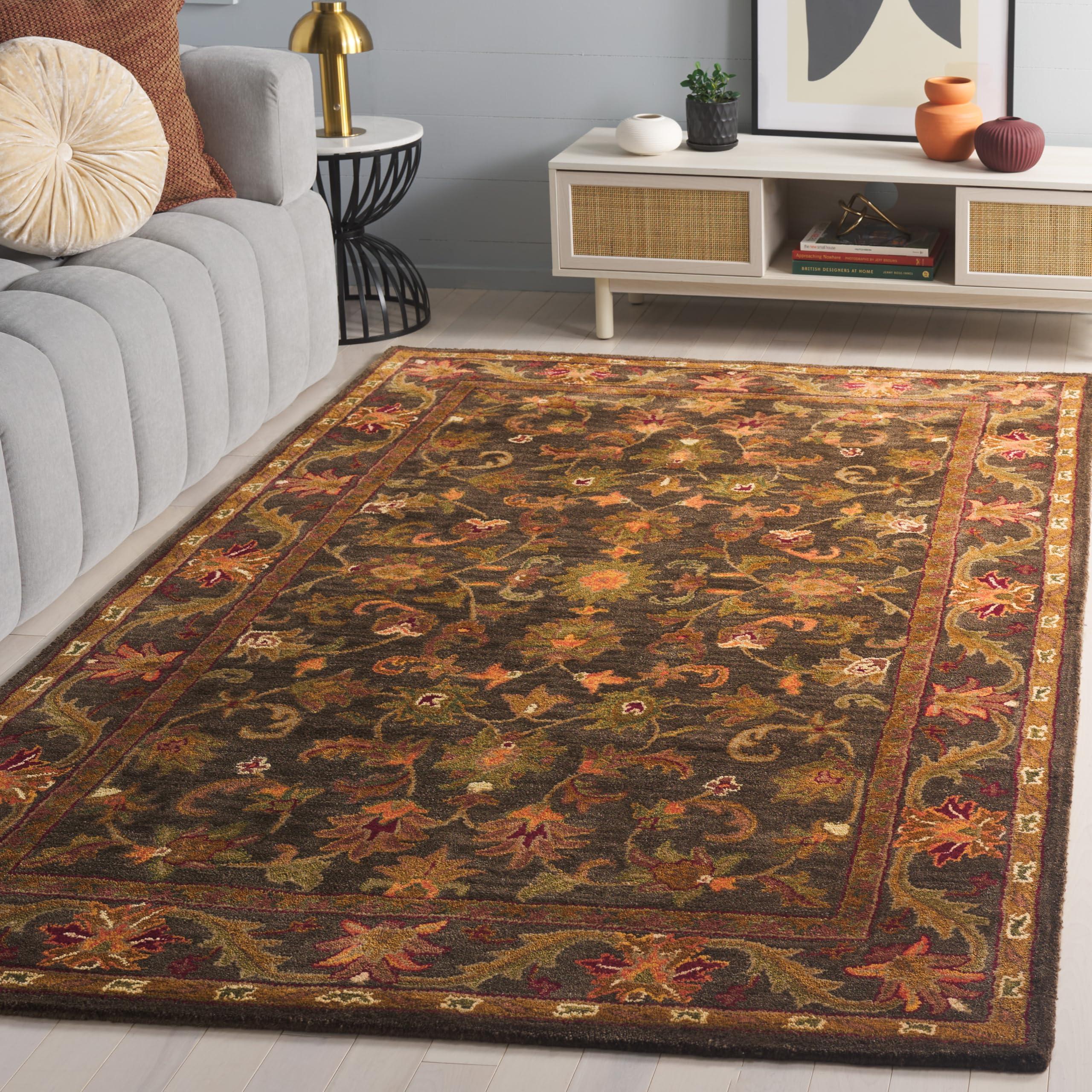 Amazon.com: SAFAVIEH Antiquity Collection 6' x 9' Green / Gold