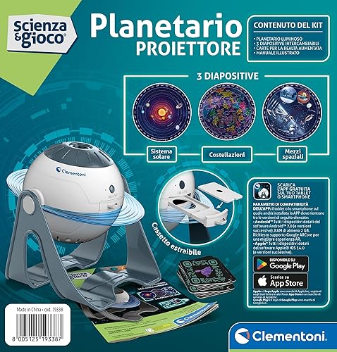 Miniatura 3 de Clementoni - Science Lab-Star Projector, Scientific Super Game Children 8 Years, Bright Astronomical Planetarium Constellations, Planets Solar