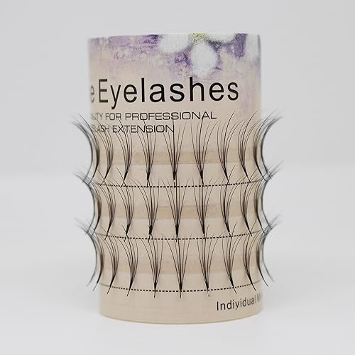 Miniatura 5 de Scala - Extensión de pestañas postizas de 0.07 a 0.003 in de grosor para elegir, 5 raíces, pestañas postizas individuales (0.003 in)