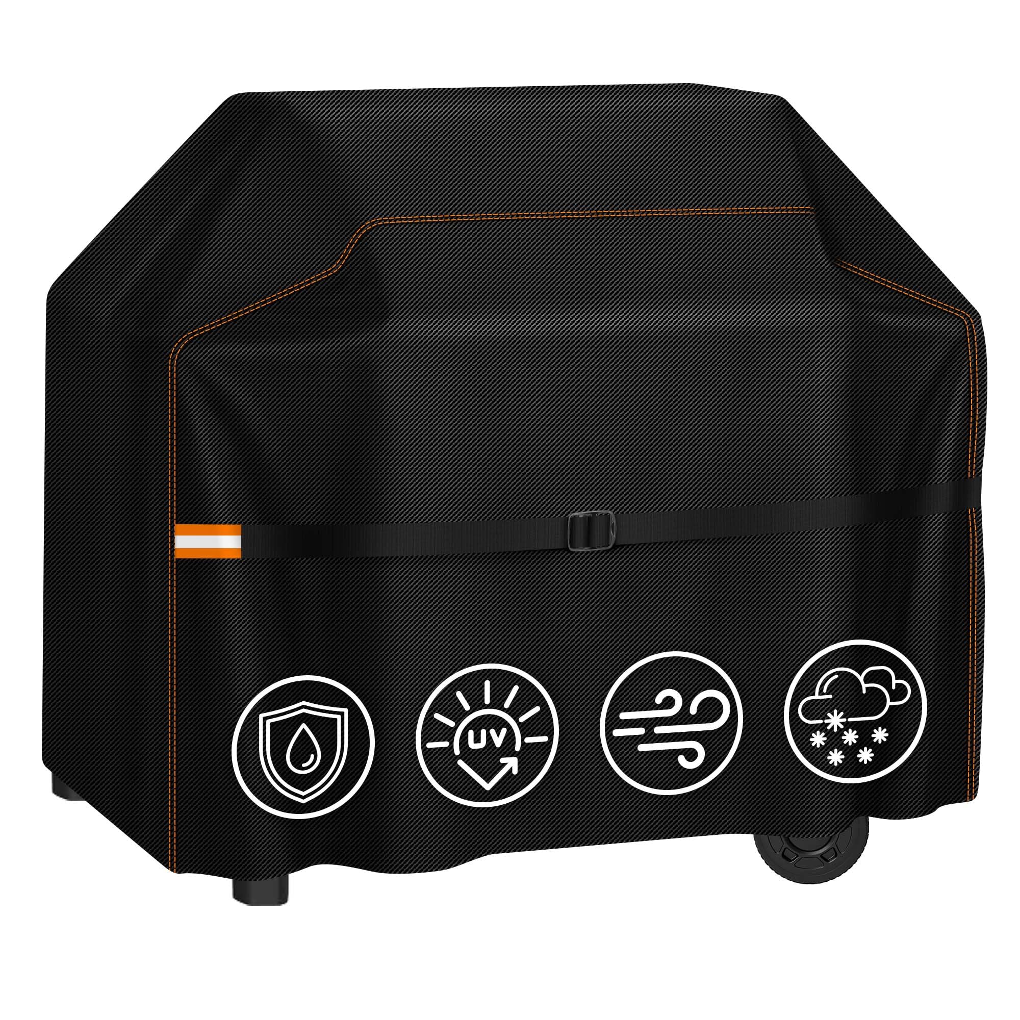 Enzeno Grillabdeckung Wetterfest Wasserdicht Grillabdeckhaube,120x60x120 cm | Grillhaube reißfest,UV-beständig für Weber Spirit/Genesis,Enders MONROE,RÖSLE Videro,Char-Broil,Napoleon,Campingaz Gasgrills