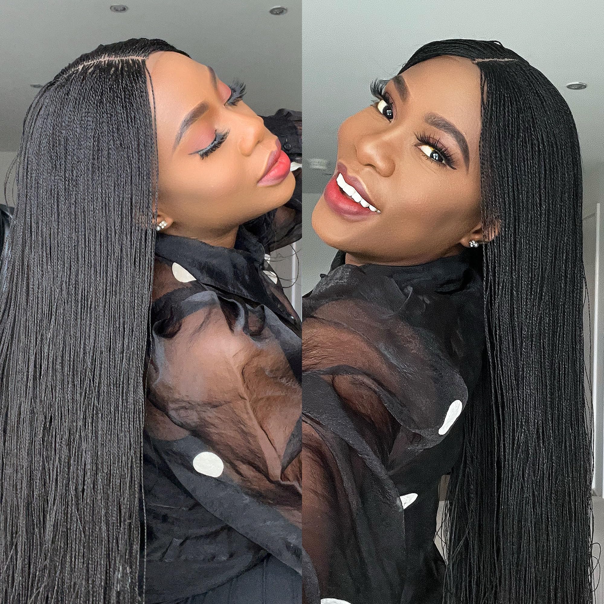 Amazon.com : UniqueBraidedWigs New Micro Needle Senegalese  display picture 3