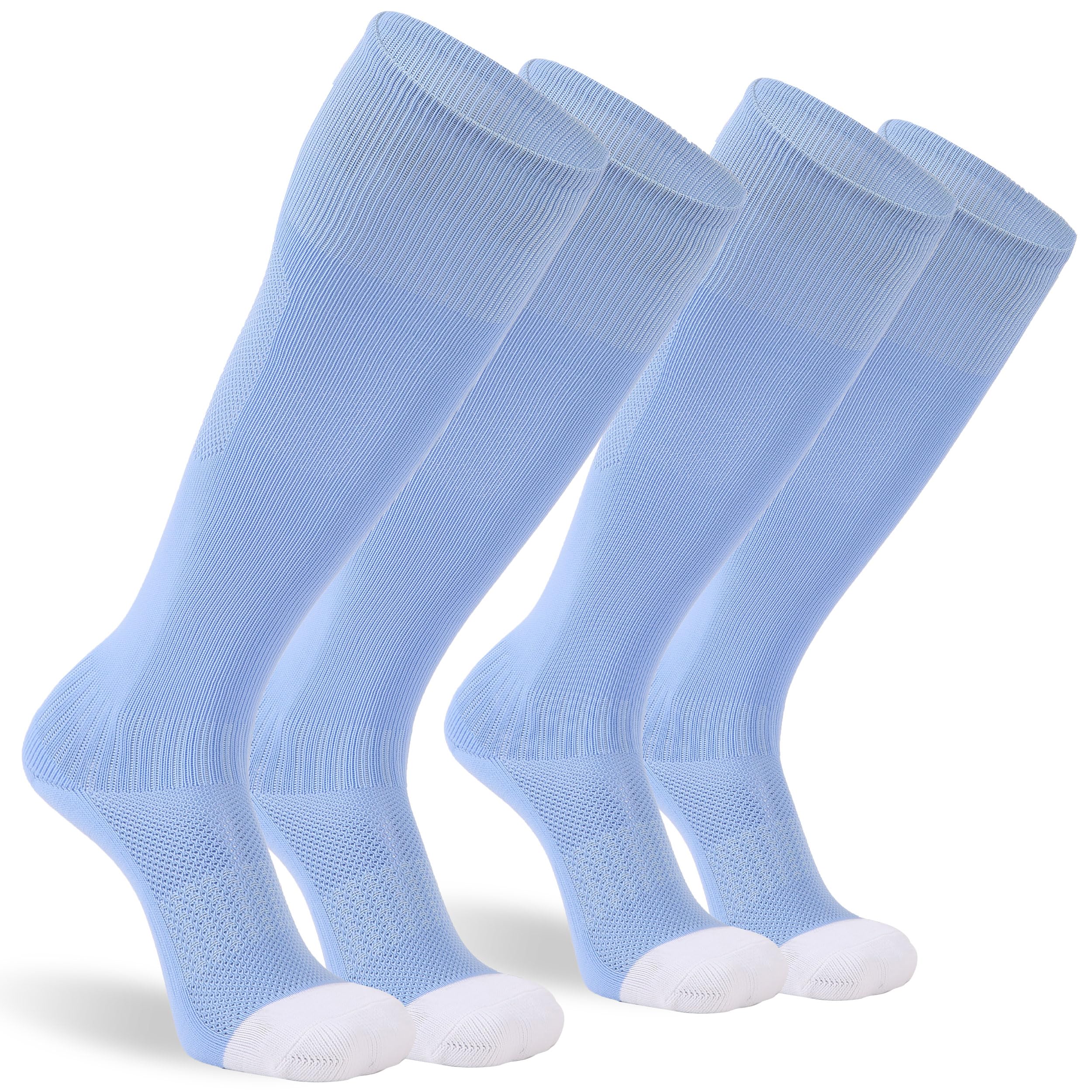 Sunew Baseball Socks,2/3 Pack Youth Adult Athletic Softball Football Volleyball Socks for Summer Soccer Camps 4 Size