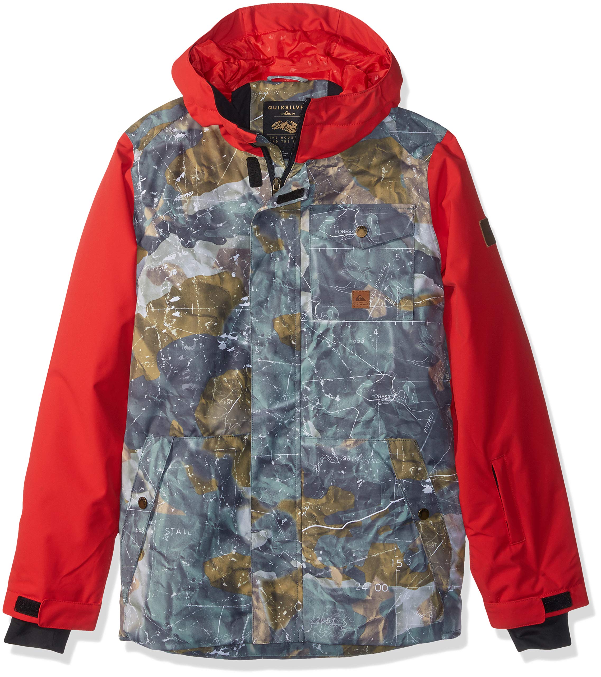 Quiksilver Boy's Insulated Jacket, Tanenbaum Grape Leaf