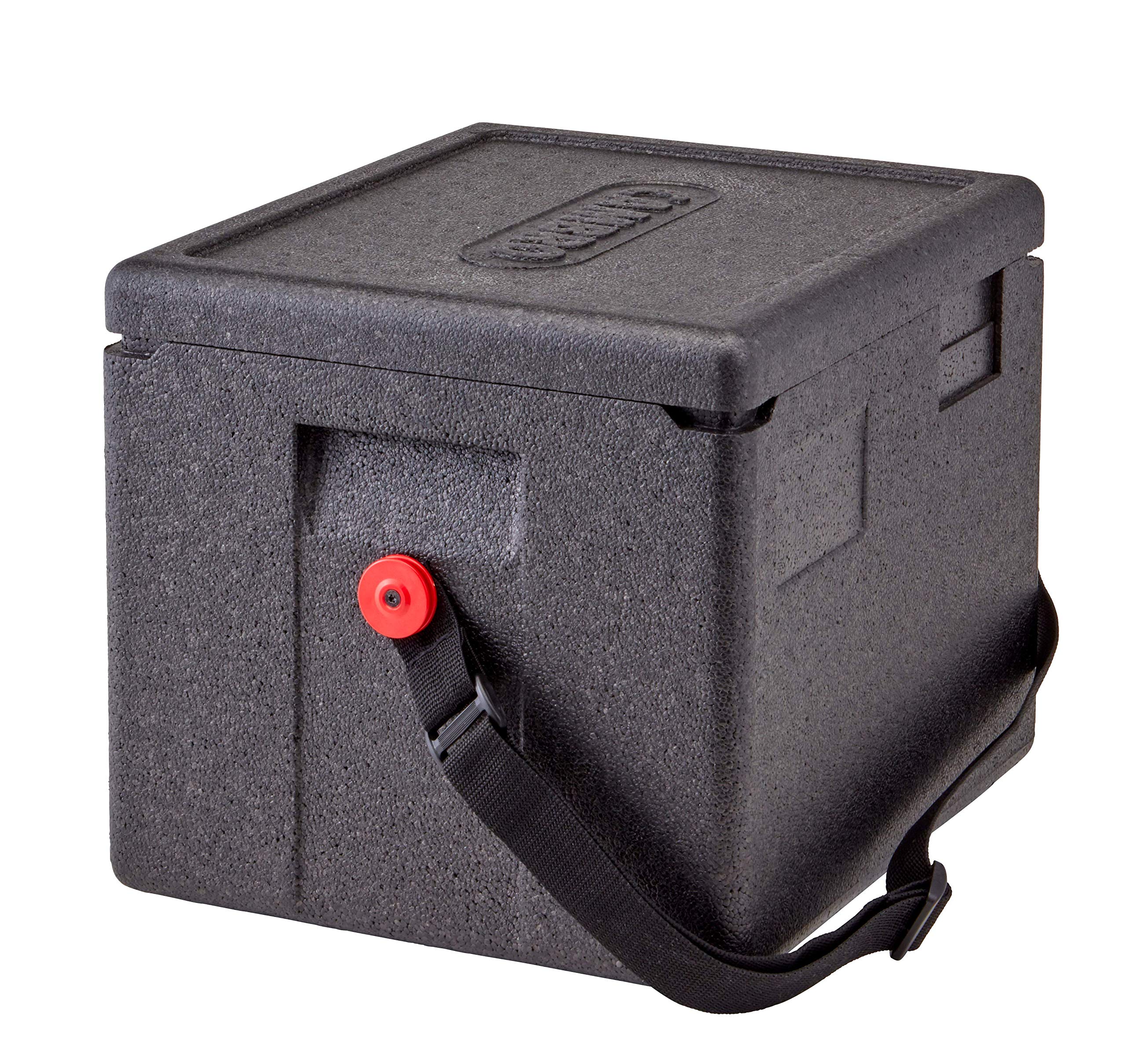 Cambro EPP280WSTSW110 CAM GOBOX Half-size Top Load with Strap-Black Case of 1