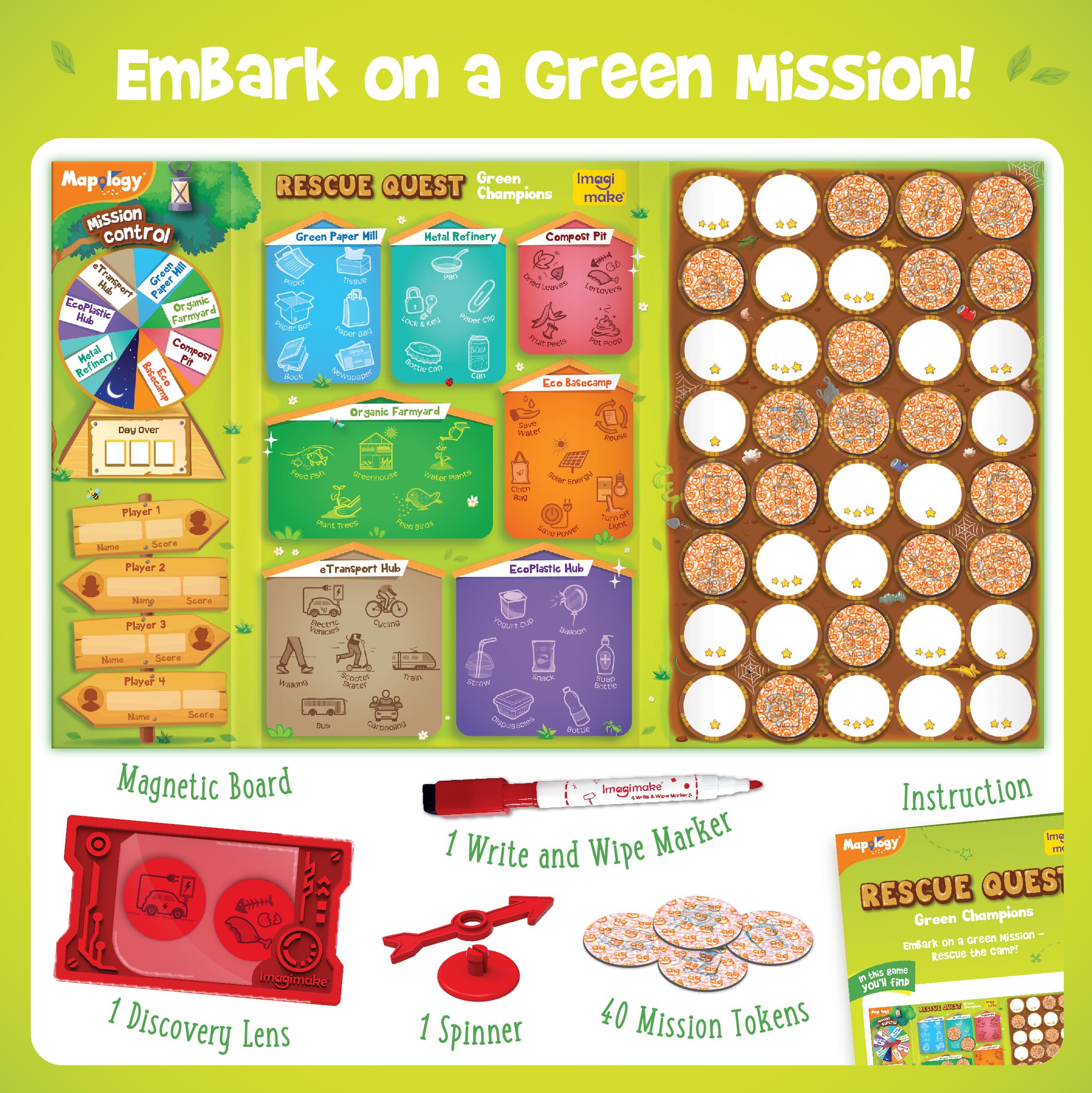 Imagimake Rescue Quest - Green Champions, Multicolor, 17 centimeters x 28 centimeters - Image 2