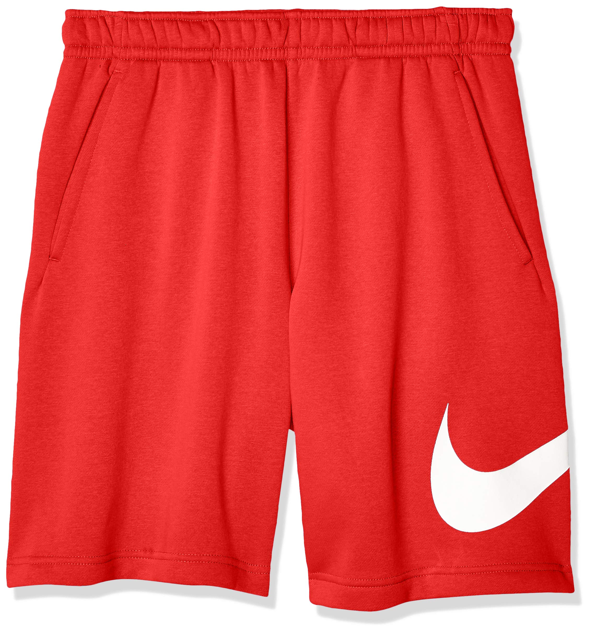 Nike M NSW Club CRW Bb Long Sleeved T-Shirt - University Red/(White), M-T