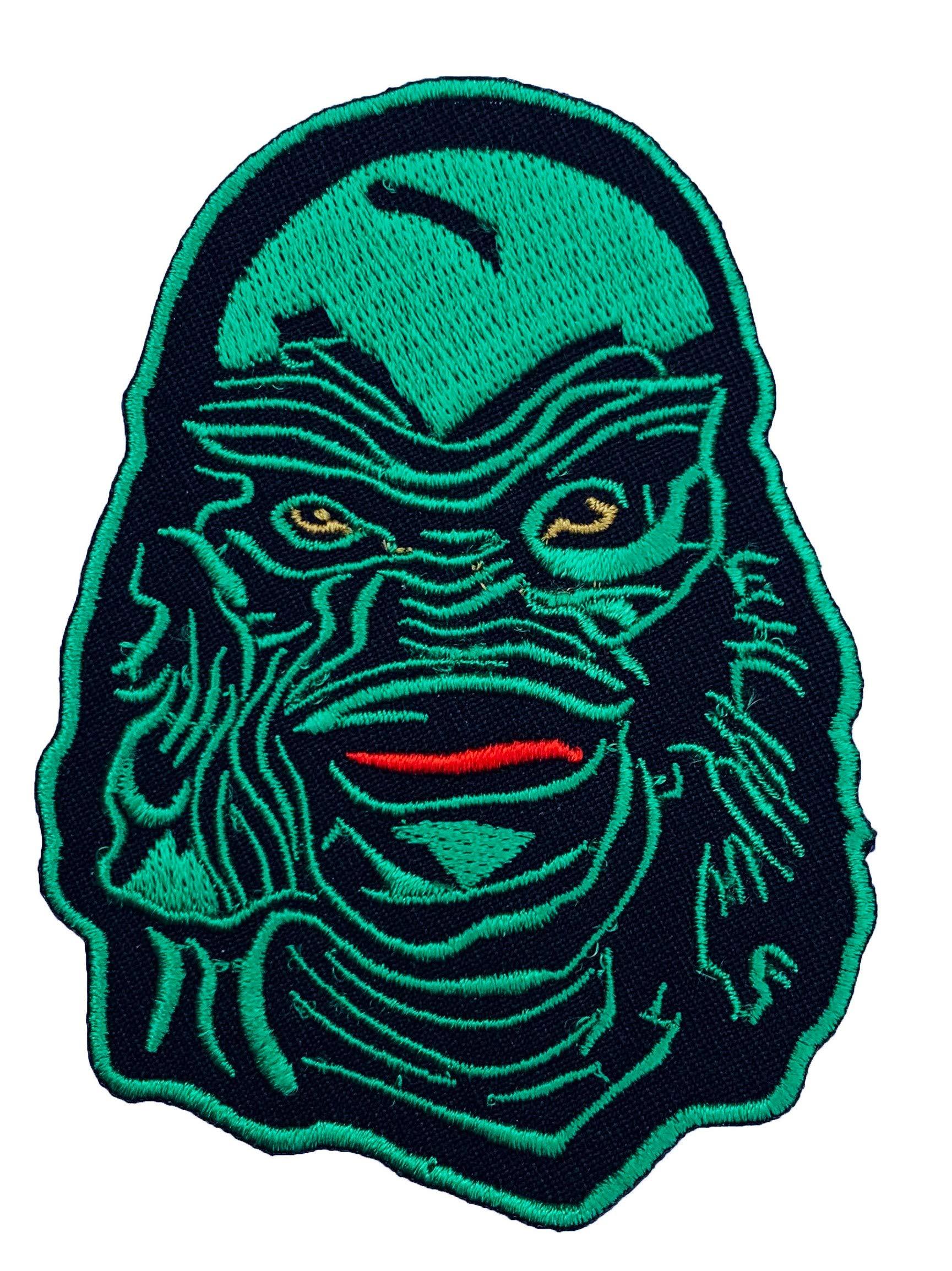 Creature from The Black Lagoon Patch Embroidered Iron/Sew on Badge DIY Applique Horror Movie Souvenir Costume Universal Monster