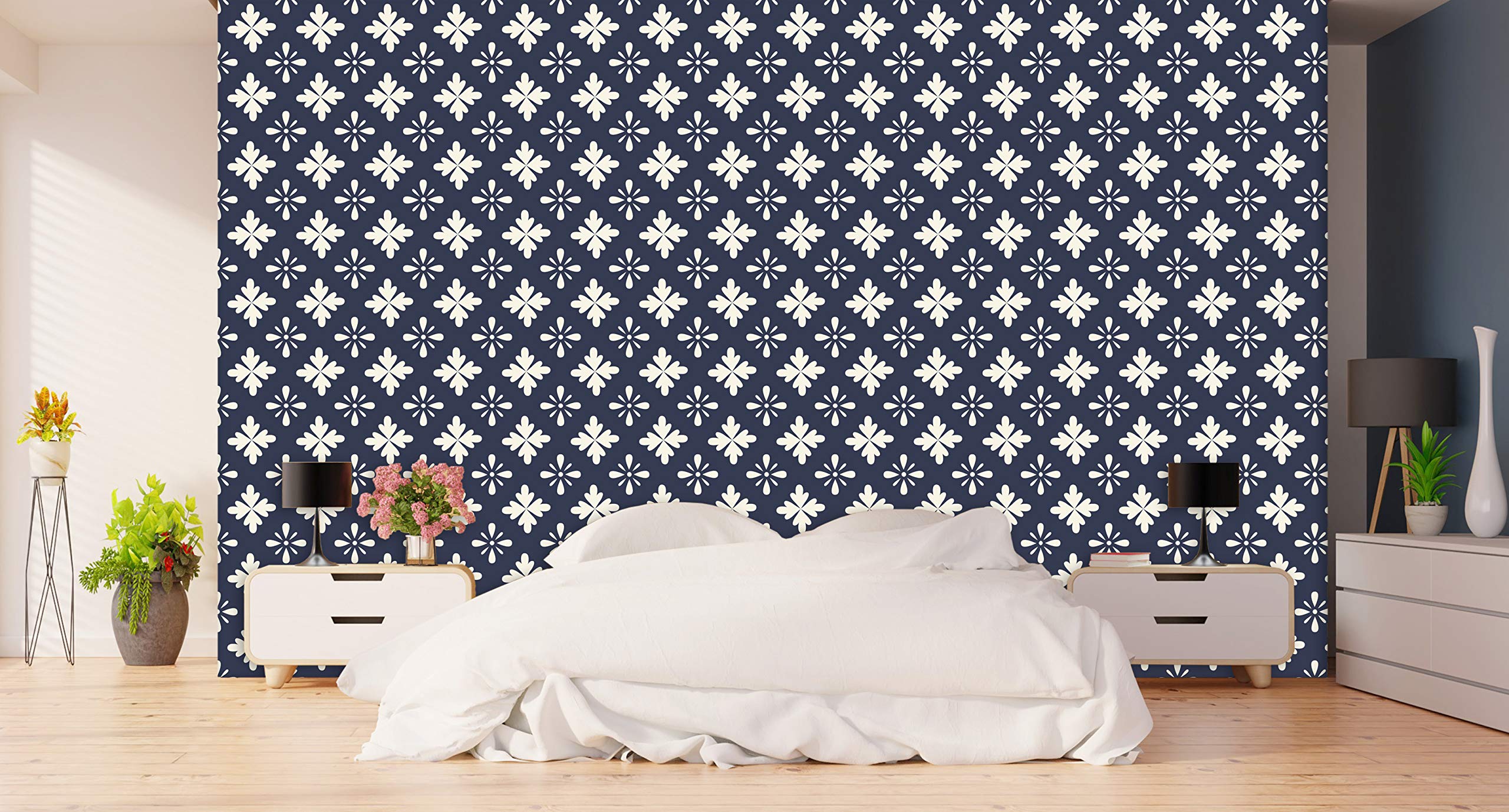 Buy Tamatina Wallpapers Laminated DIY Wallpaper Self Adhesive Floral WallpaperSpa Cafe