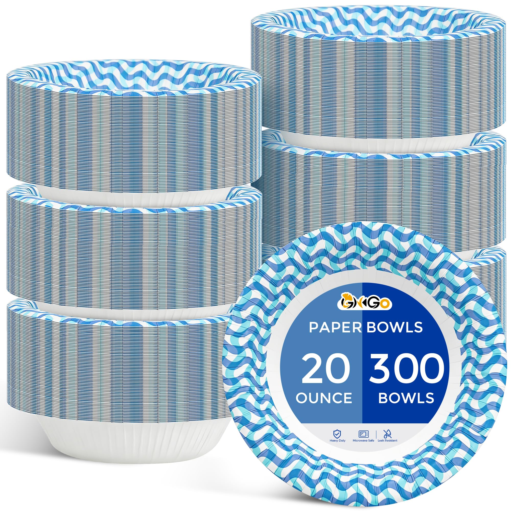 Ginkgo Paper Bowls - 150 Count -9