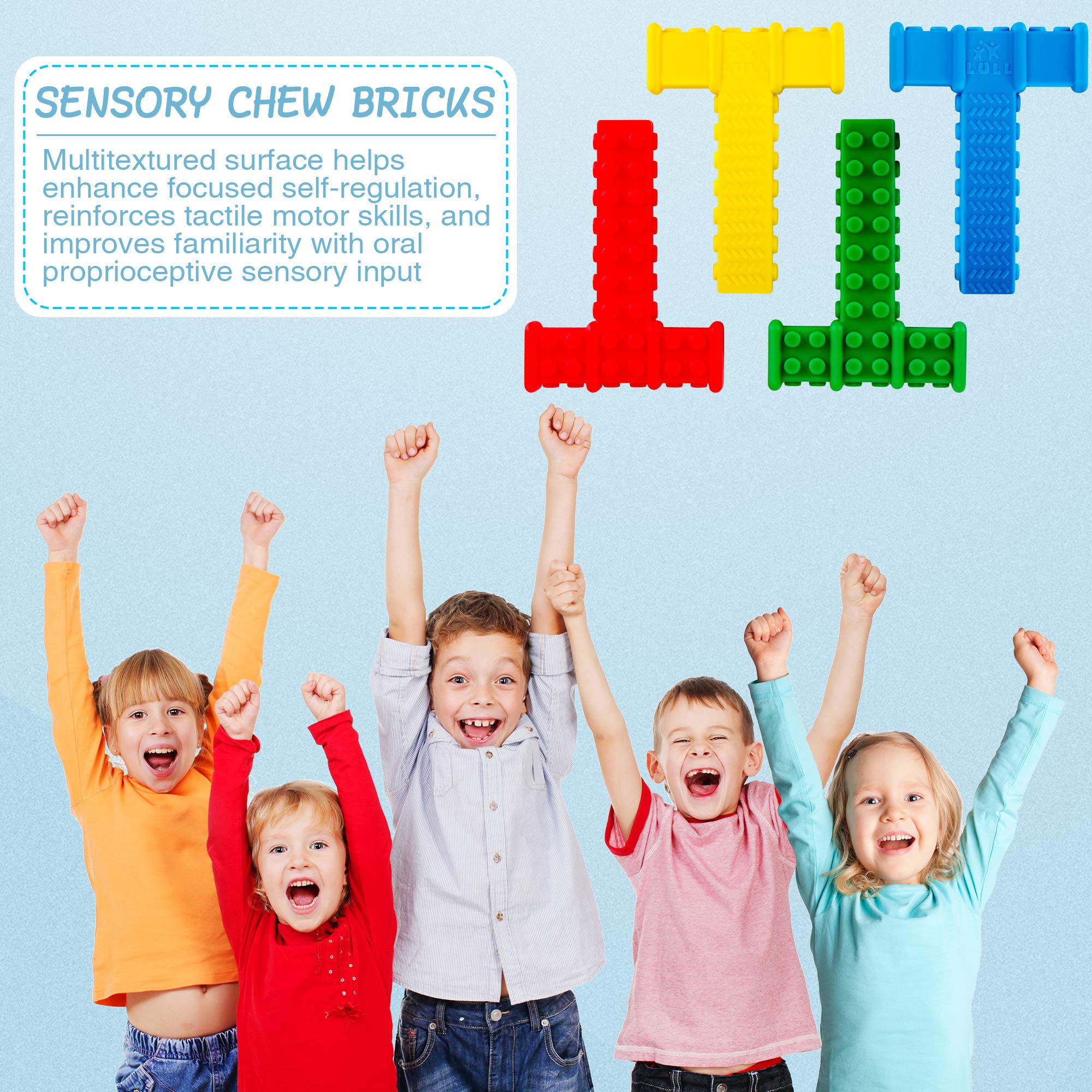 Lull Kids Chewy Tubes Oral Motor Tool Sensory Toys for Autistic