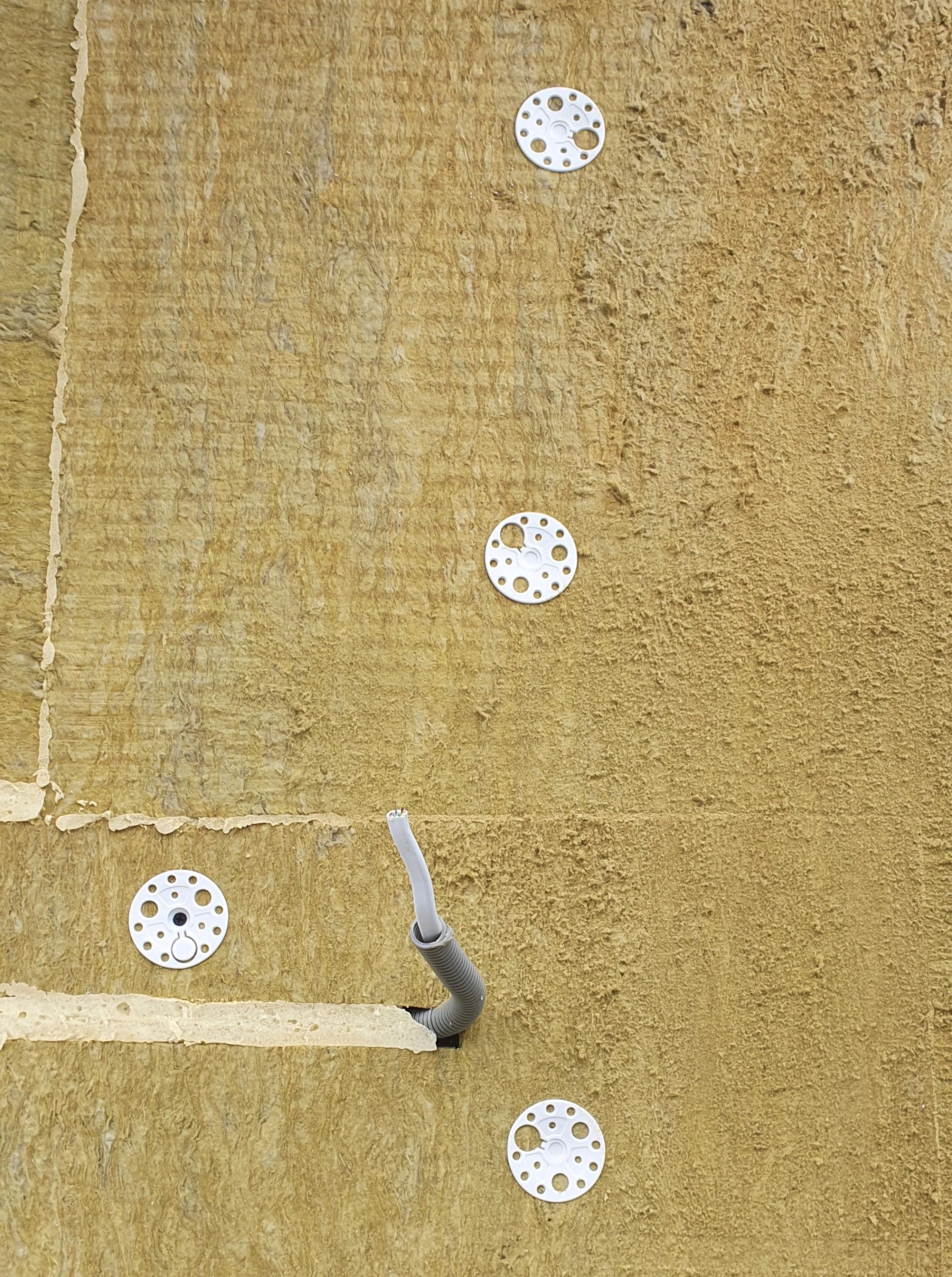 Dämmstoffteller mit Holzschrauben 6x260-100 St. Set Unterlegscheiben 60mm zur Fixierung und Unterstützung aller Arten von weichen bis mittleren Dämmplatten und Platten, Lastverteilung