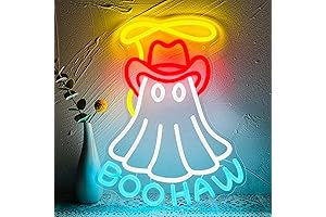 HeLiwey Ghost LED Neon Sign for a Spooky Ambiance