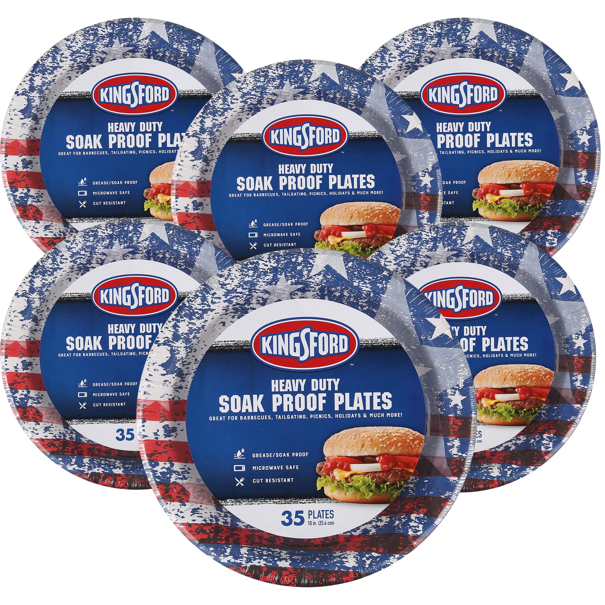 Amazon.com: Kingsford Heavy Duty Paper Plates Patriotic American