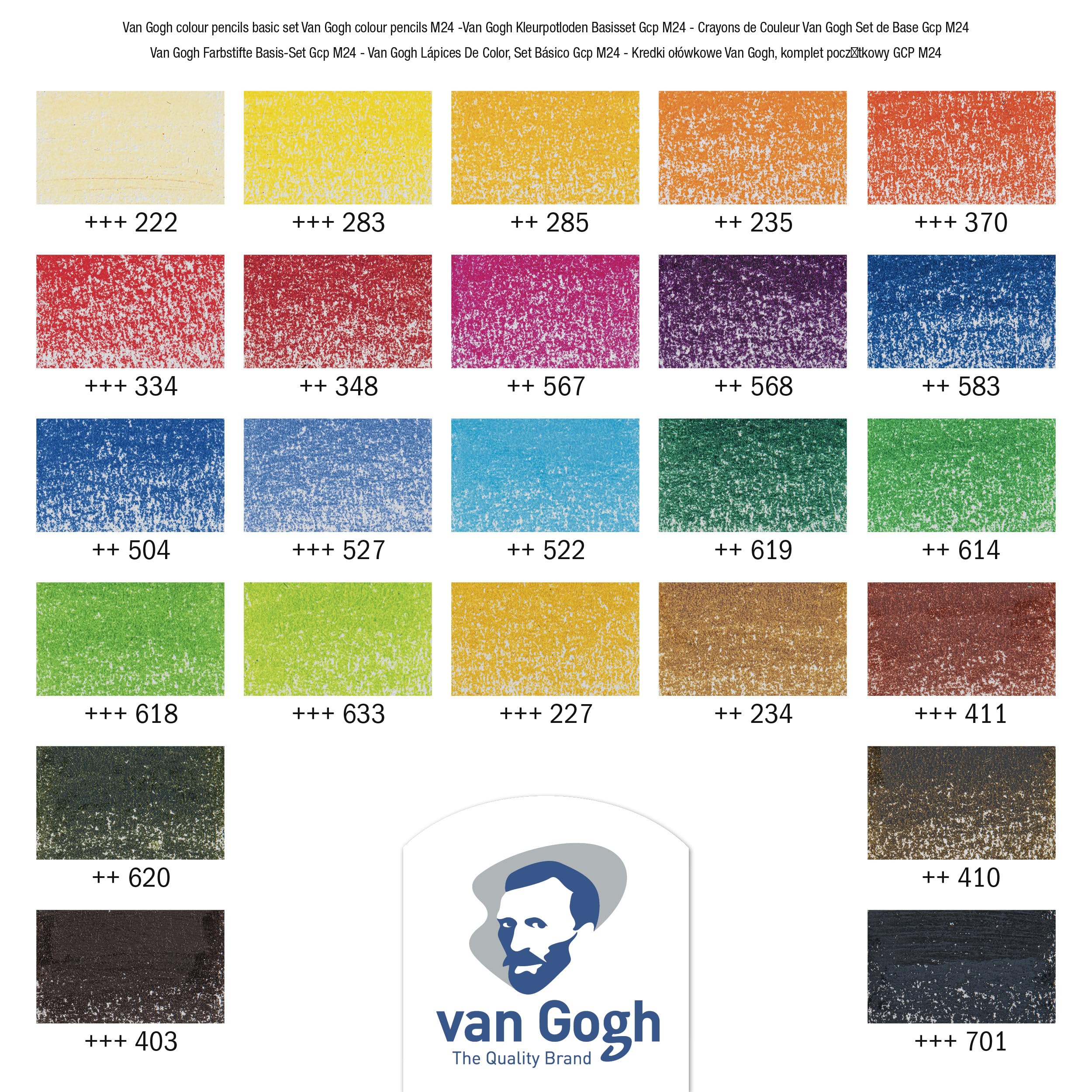 Kredki Talens Van Gogh zestaw 24 szt. w metalowym etui