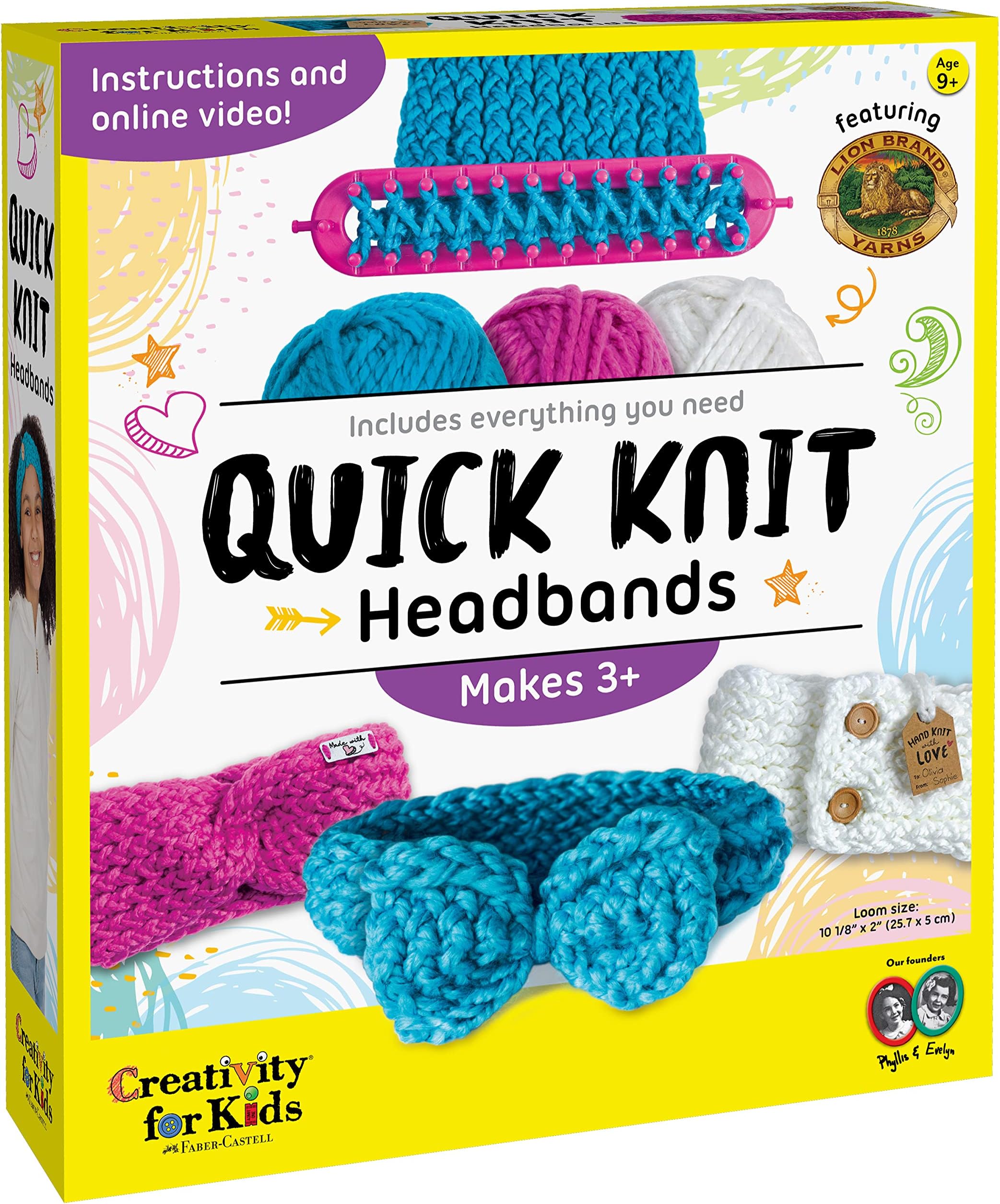 Creativity for Kids Quick Knit Headband Making Kit - Kids Knitting Kit for Beginners - DIY Projects for Kids (Ages 9+)