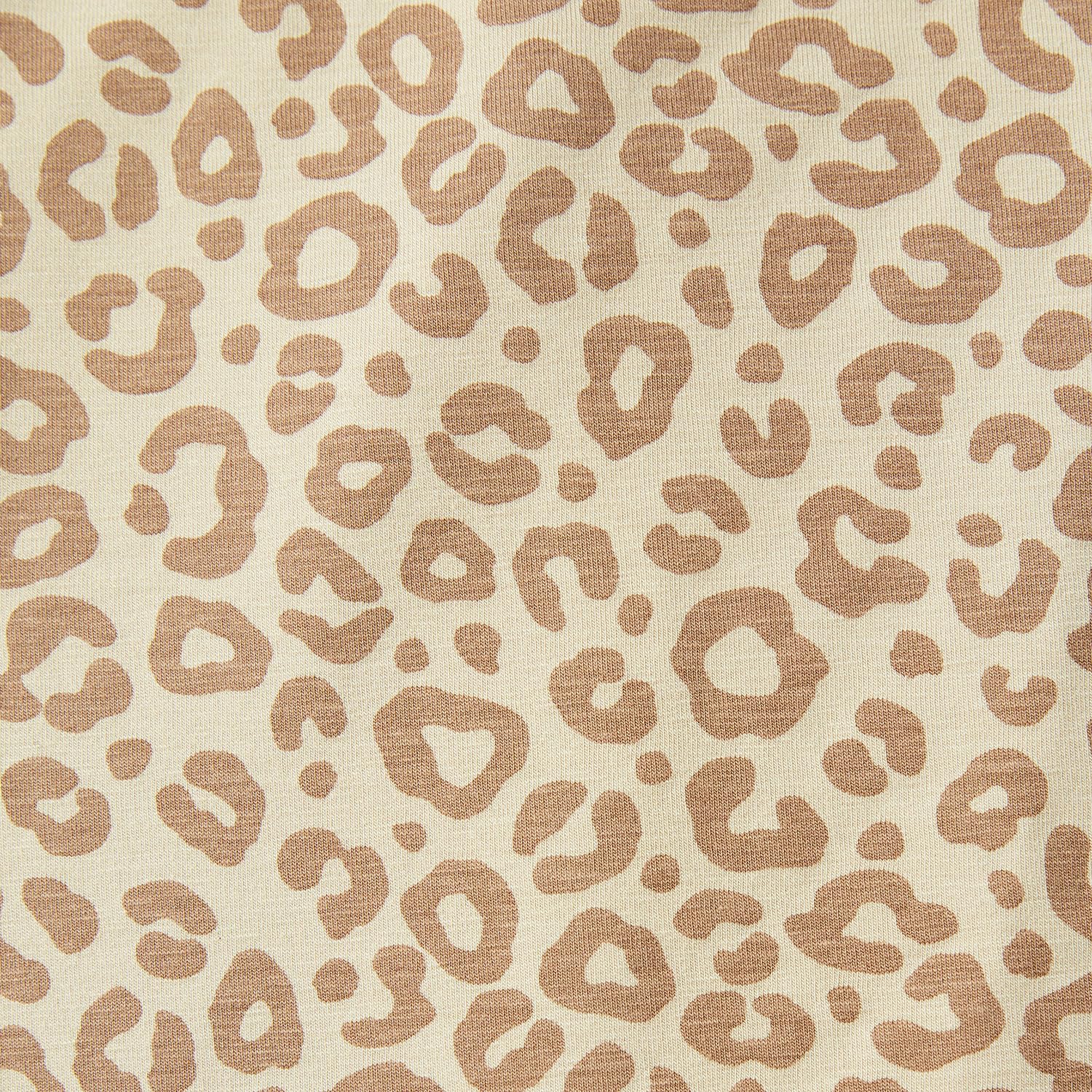 Cloby Badeponcho mit Kapuze mit UV-Schutz (UPF 50+) - Leopard braun