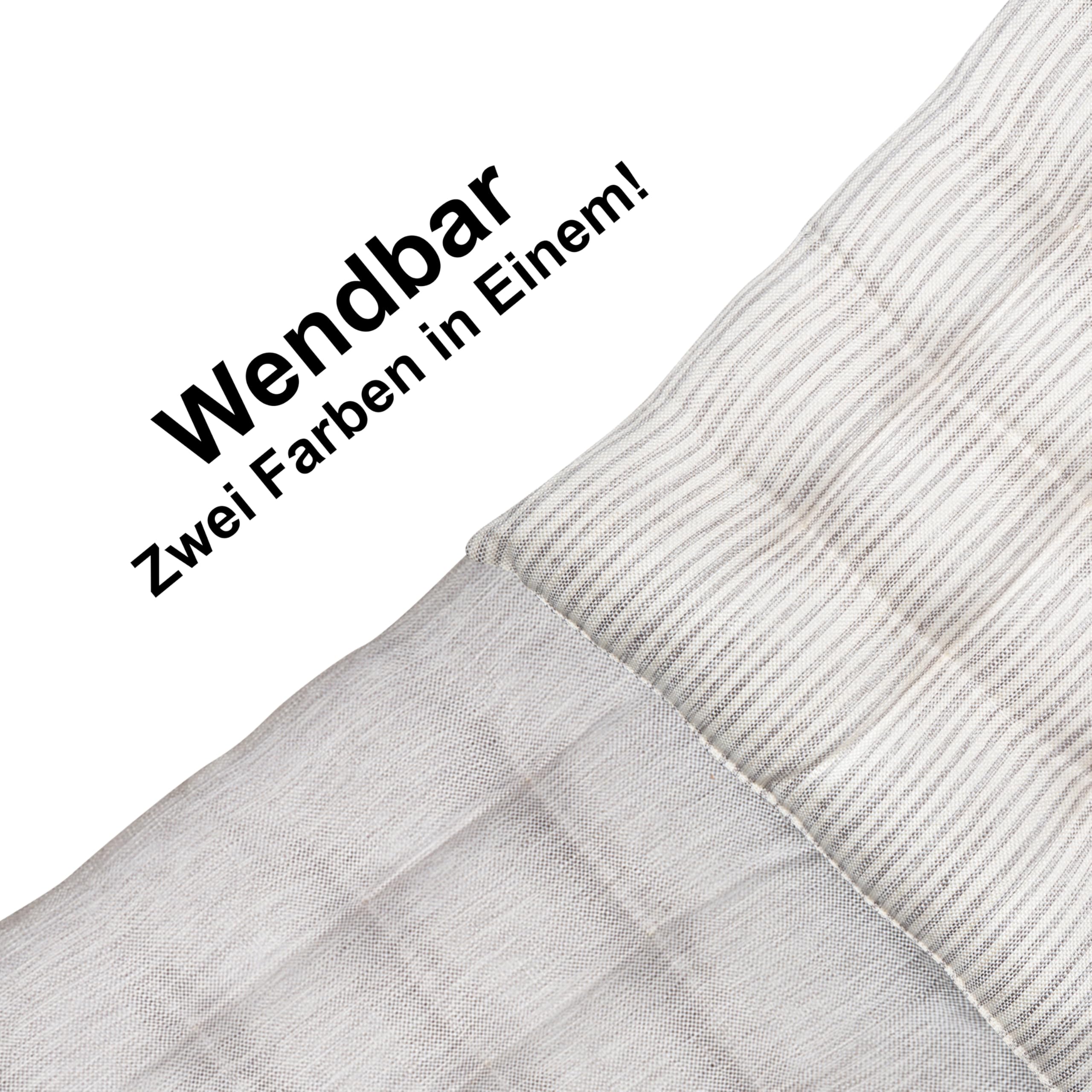 TOM TAILOR 4er Set Sitzkissen Stuhl 40x40cm Grau - Bequeme Stuhlkissen für Esszimmer & Küche - waschbar bis 30°C - Öko-Tex - Sitzauflage für Gartenmöbel, Sitzpolster, Bank, Bürostuhl & Boden