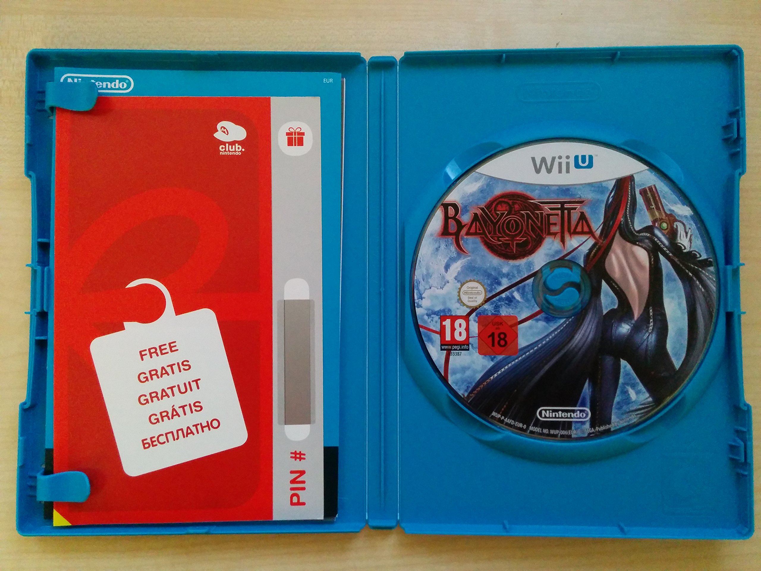 Jeu Wii U Bayonetta Avec Carte VIP Non Grattée - Très Bon état, Complet, Pour Nintendo Wii U