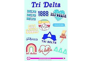 Tri Delta Sticker Sheet: Empowering Women with Girl Power