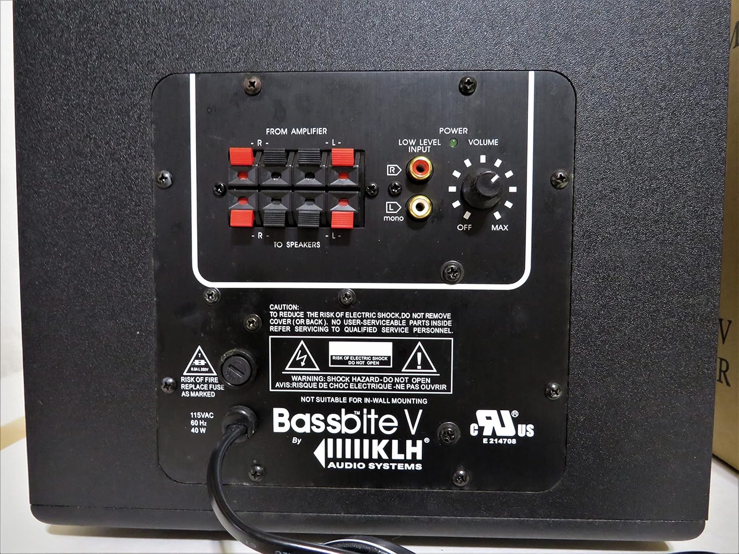 Klh bassbite v Clearance