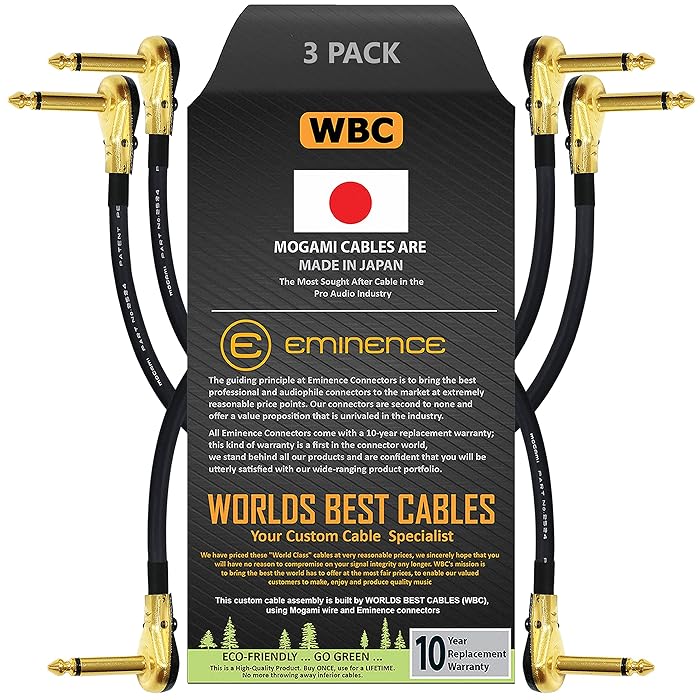 Buy 3 Units 18 Inch Pedal, Effects, Patch, instrument cable CUSTOM