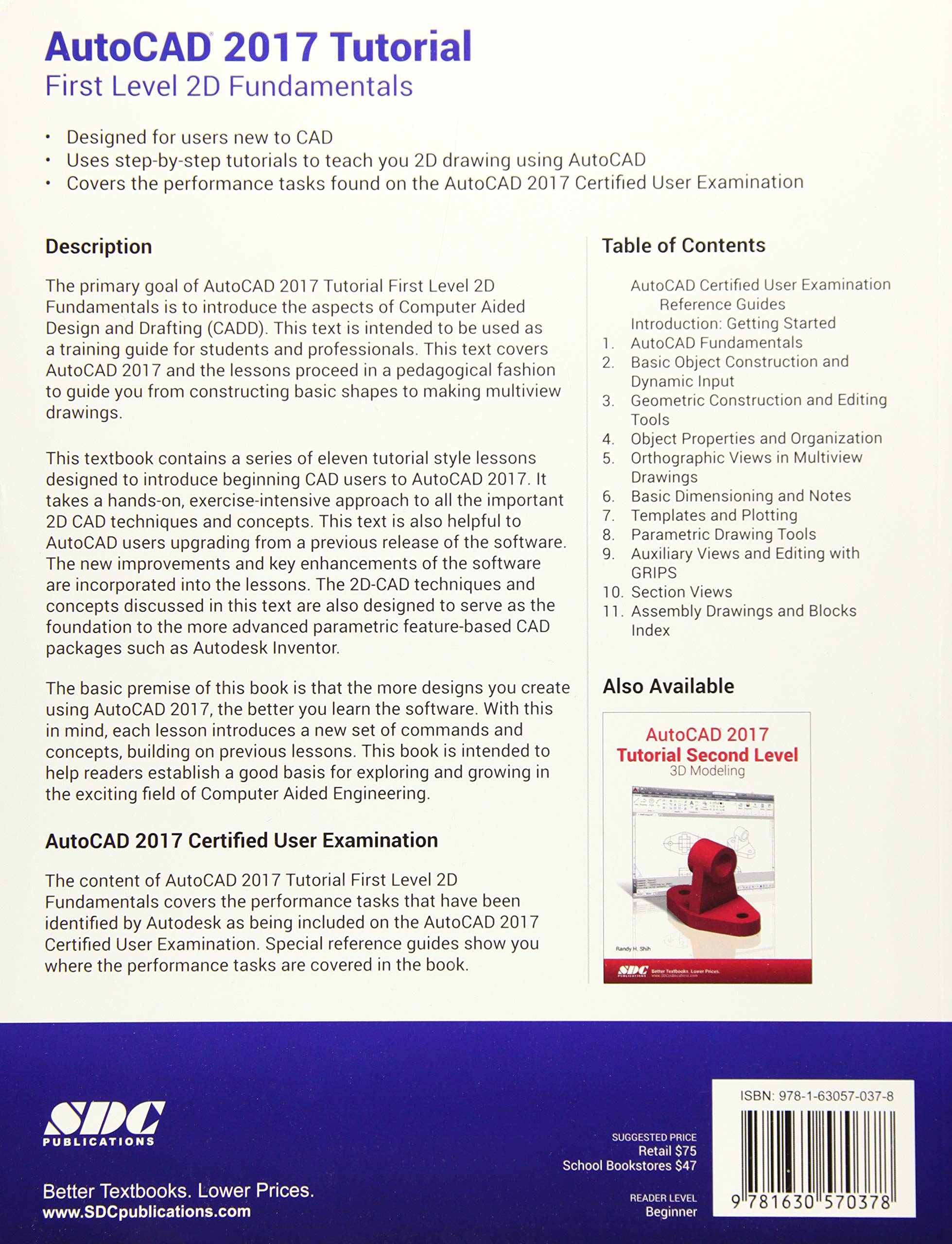AutoCAD 2017 Tutorial First Level 2D Fundamentals