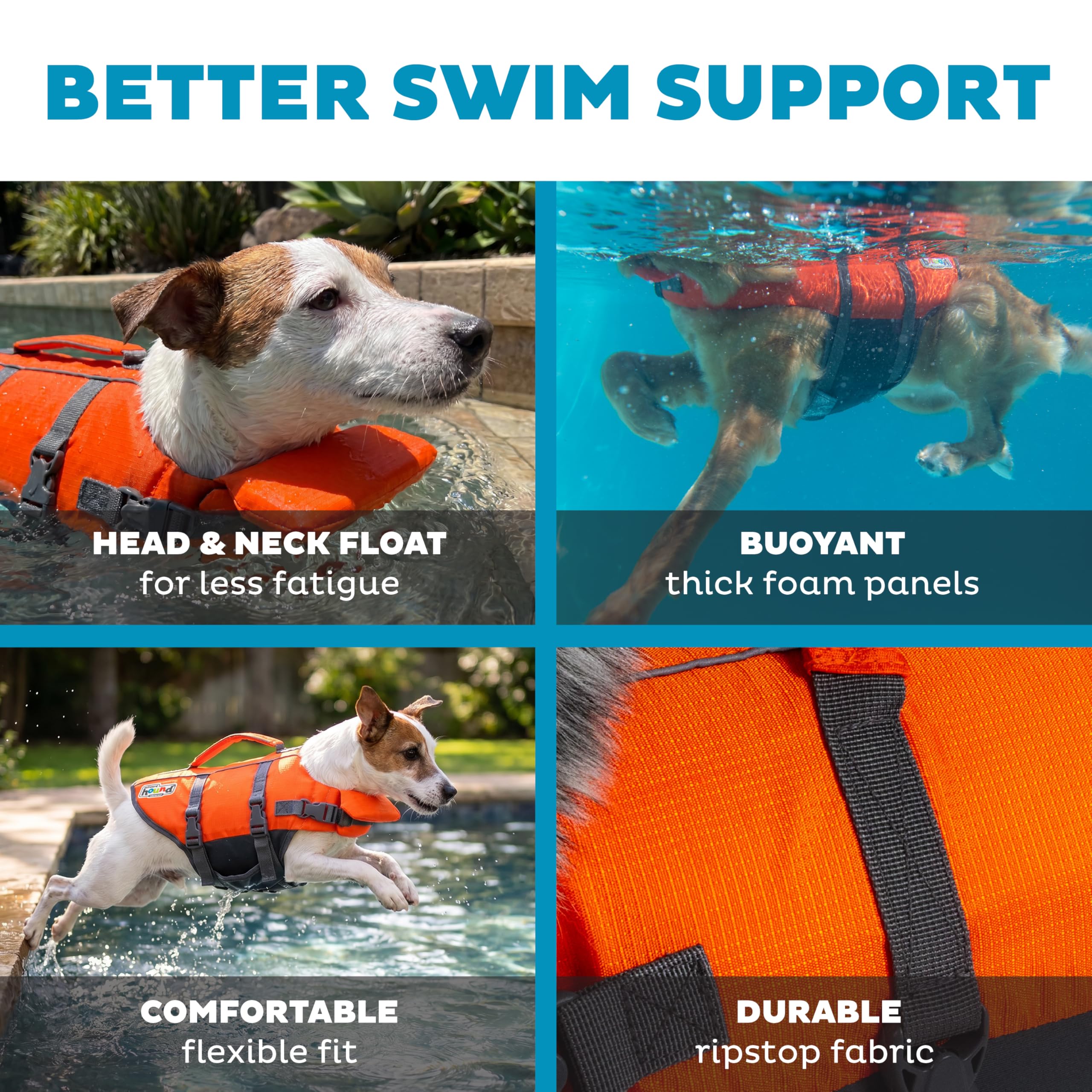 Amazon | アウトワードハウンド 犬用ライフジャケット最新型 (オレンジ