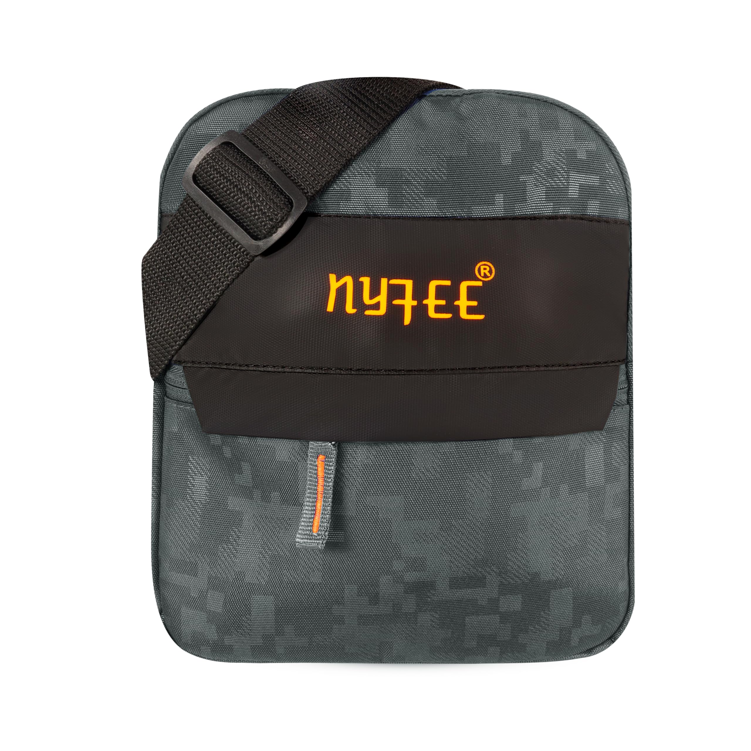 nyfee Crossbody Sling Bag, PU Leather with Polyester Lining, Grey and Black-picture-16