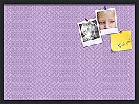 Vista 145 de PinPix Tablero de anuncios de corcho de 20 x 14 pulgadas. Este tablero decorativo enmarcado viene con diseño de círculos B W y un marco negro