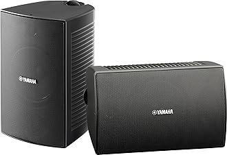 Yamaha NS-AW294BL Indoor/Outdoor 2-Way Speakers (Black,2)