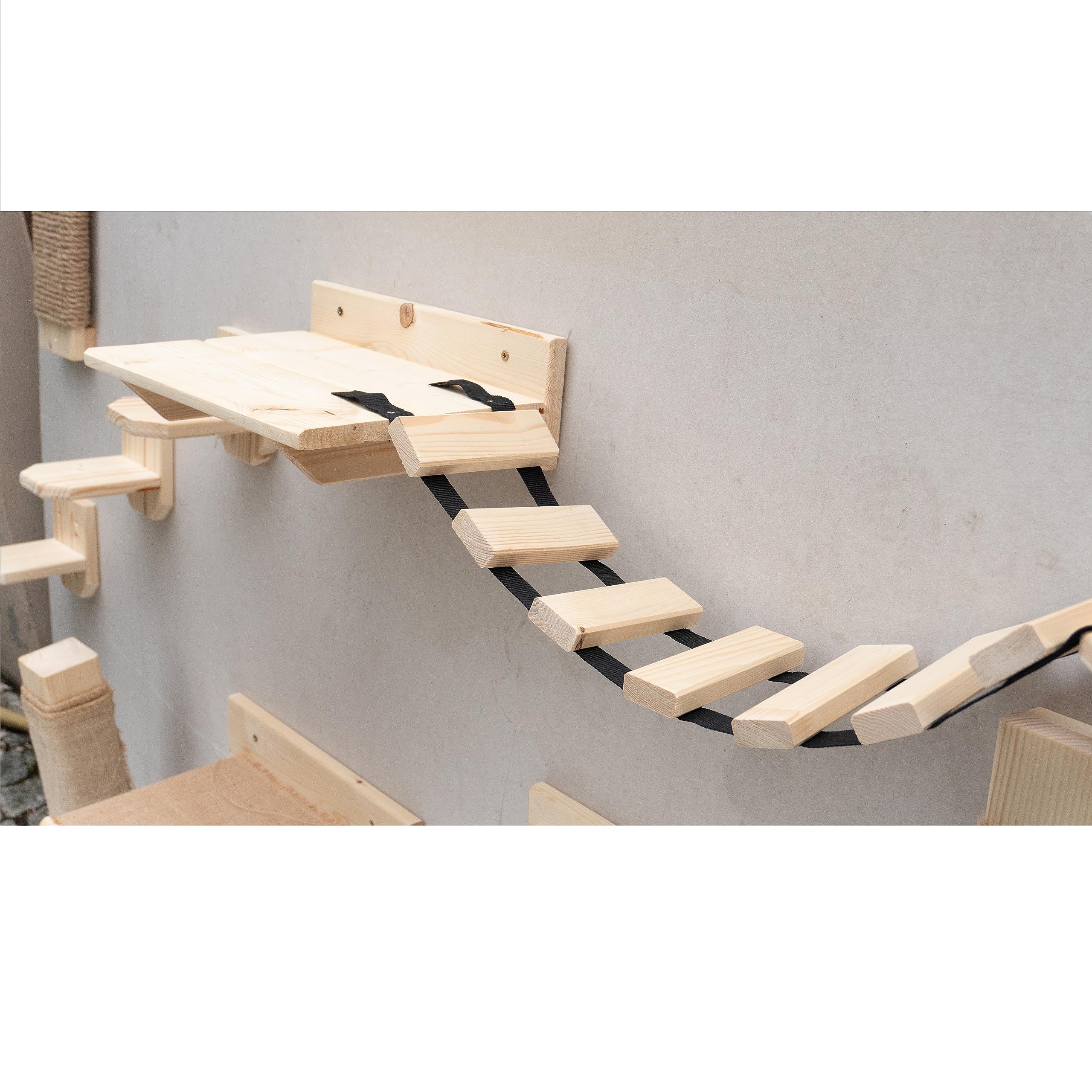 Mur d'escalade pour chat, chaise longue, lit pour chat - étagère XXL, montage rural (kit mur d’escalade)