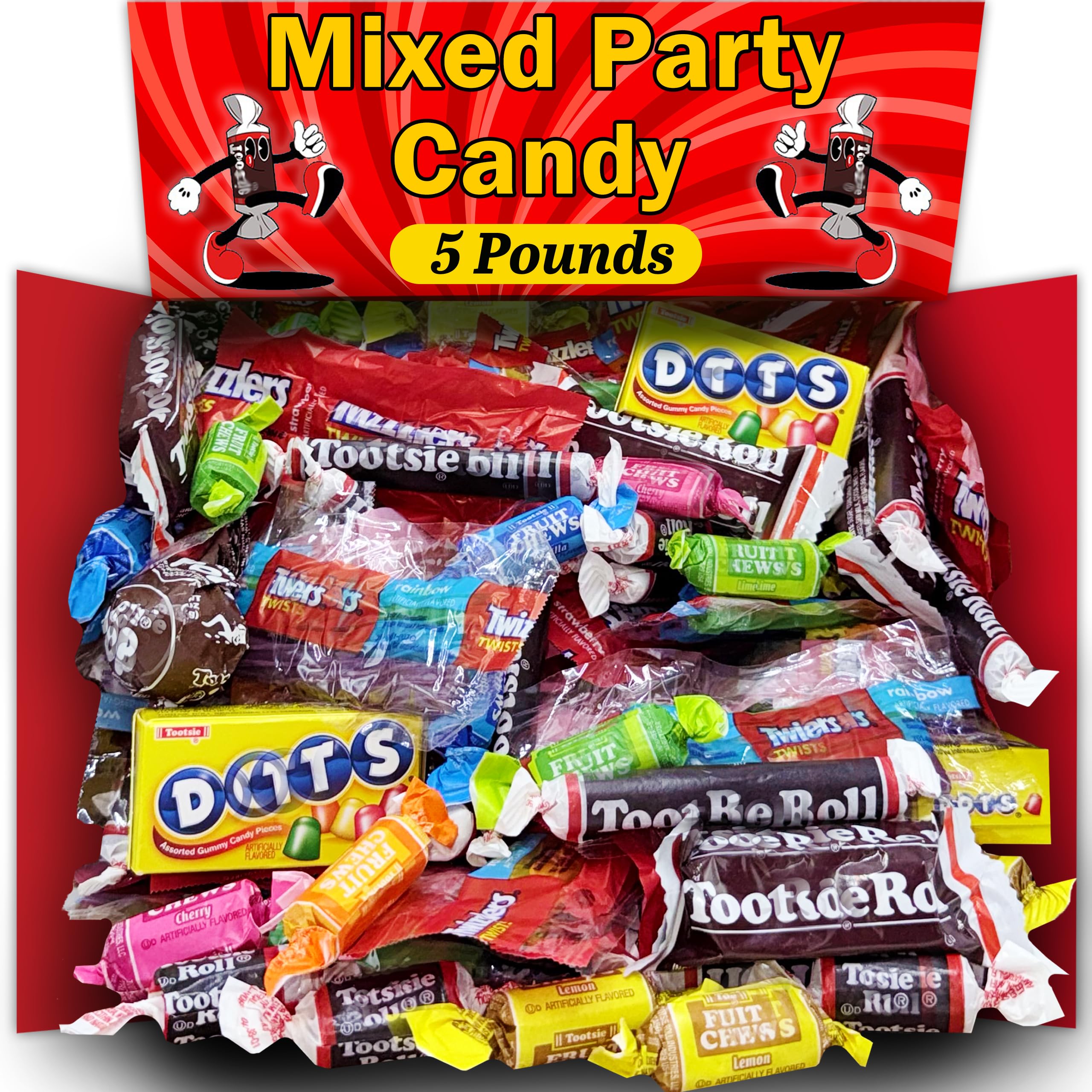 Snapklik.com : Assorted Candy Variety Pack, 5 LB Individually Wrapped ...