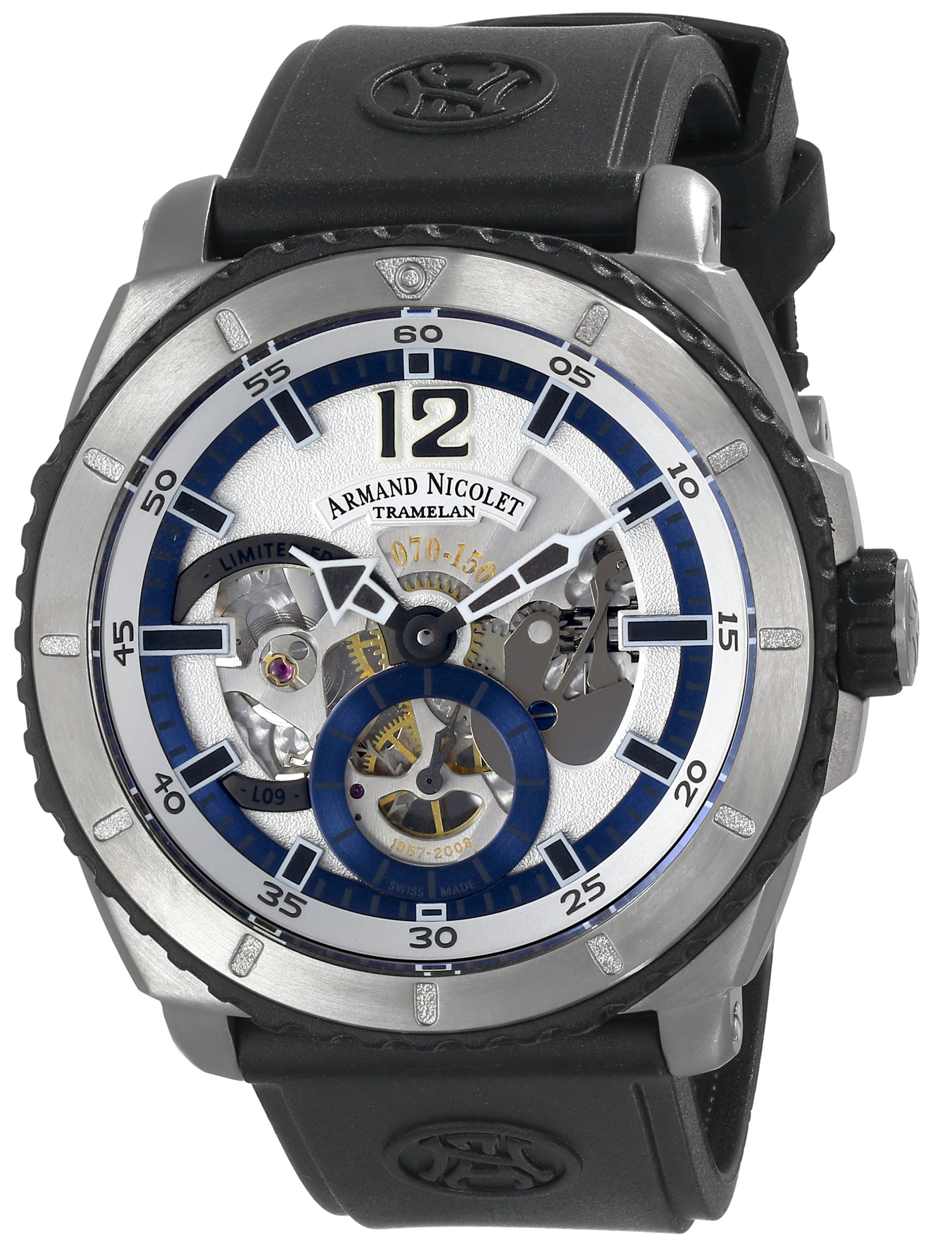 Armand Nicolet Men's T619A-AG-G9610 L09 Limited Edition Titanium Sporty Hand Wind Watch