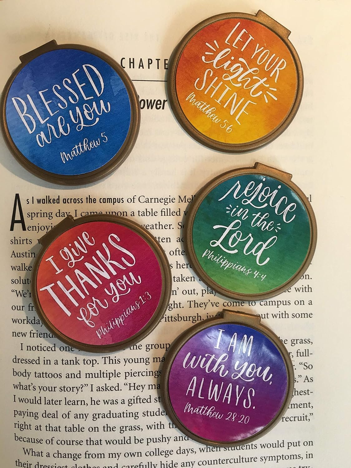 Inspirational Bookmarks for All Ages! (Set of 75) Watercolor Bulk Christian Quotes & PASSAGES Assorted Bookmarks Church Giveaways, VBS Rewards and Sunday School Gifts!
