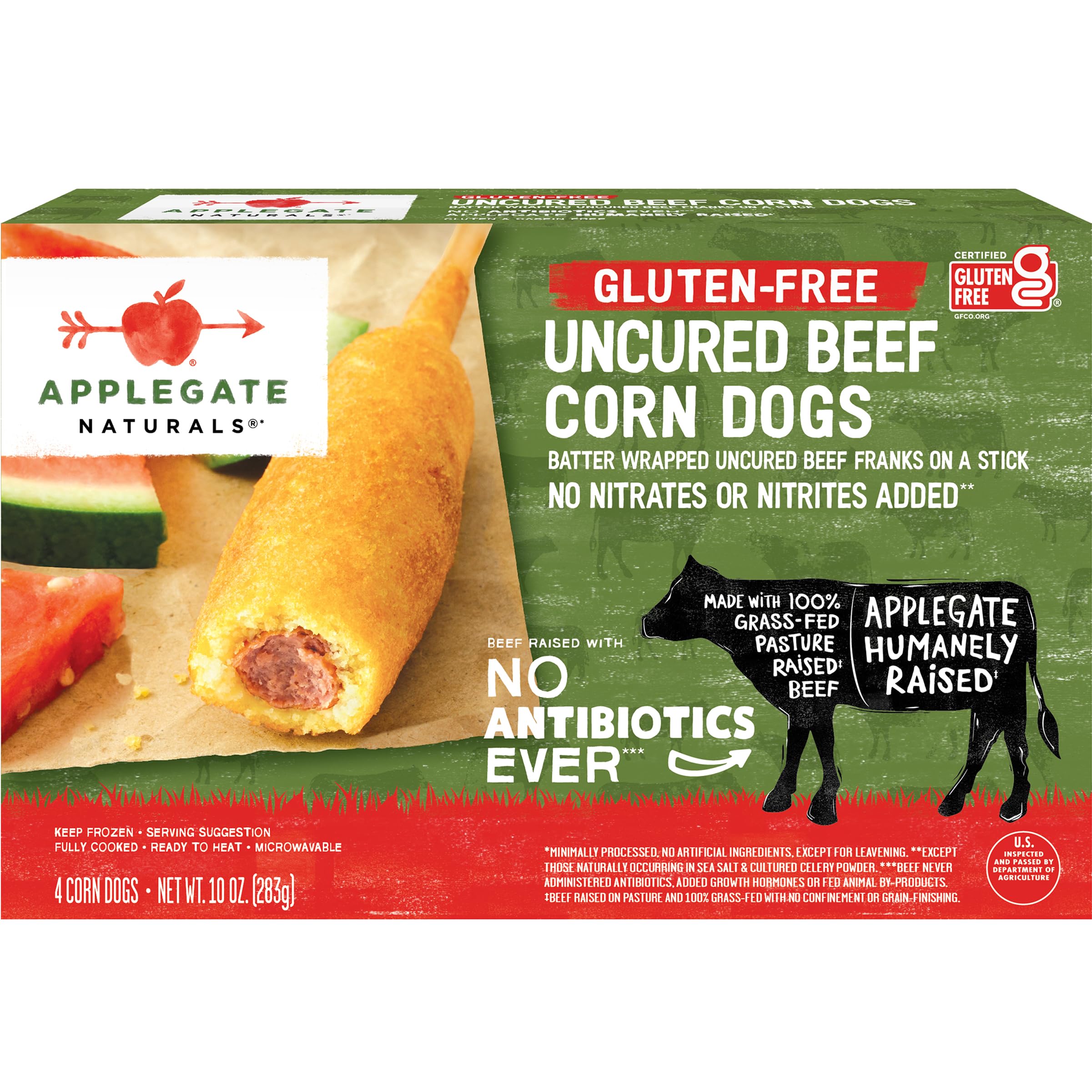 Applegate, Natural Gluten-Free Corn Dogs, 10oz (Frozen)