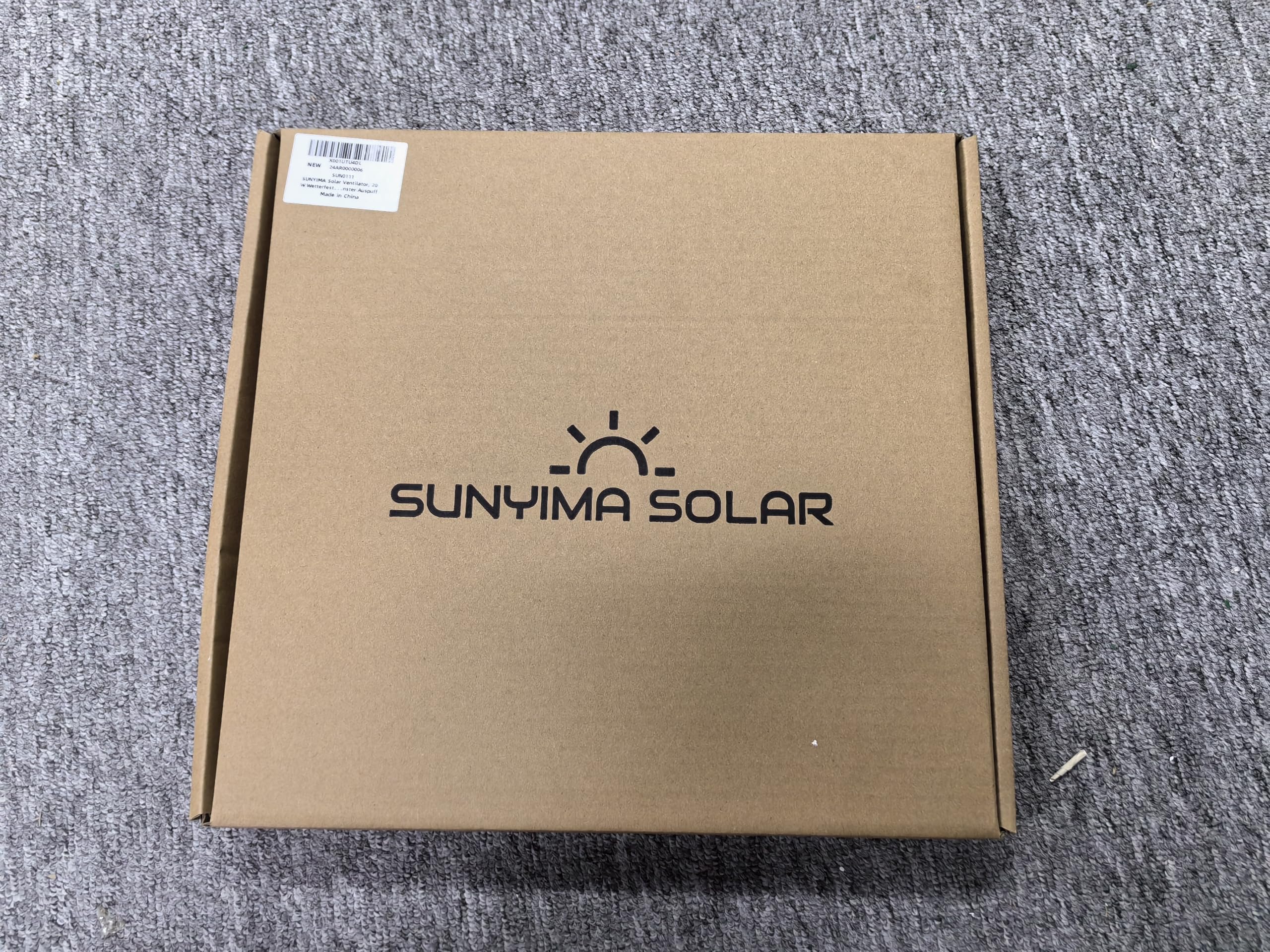 Ventilateur solaire 20 W résistant aux intempéries CC pour poulaillers serres hangars
