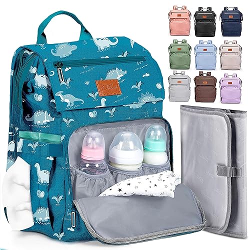 Miniatura 1 de PILLANI Mochila para pañales para bebé, bolsa grande para niños y niñas, mochila impermeable para pañales - Bolsas de pañales de viaje con