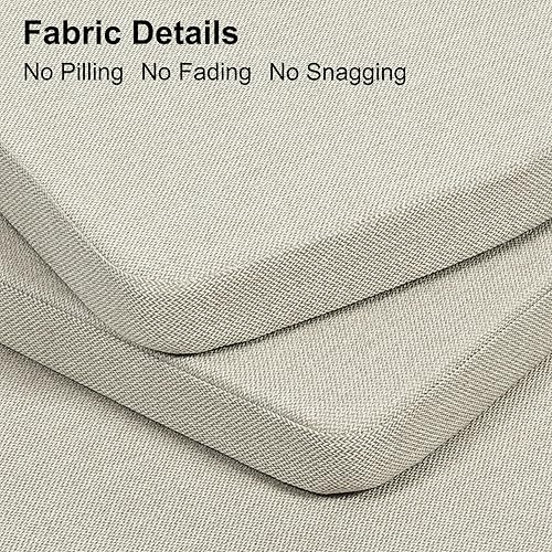 Miniatura 3 de Shinnwa Cojines para sillas de cocina con lazos cojines de asiento a cuadros en forma de U para sillas de comedor almohadillas de espuma de alta