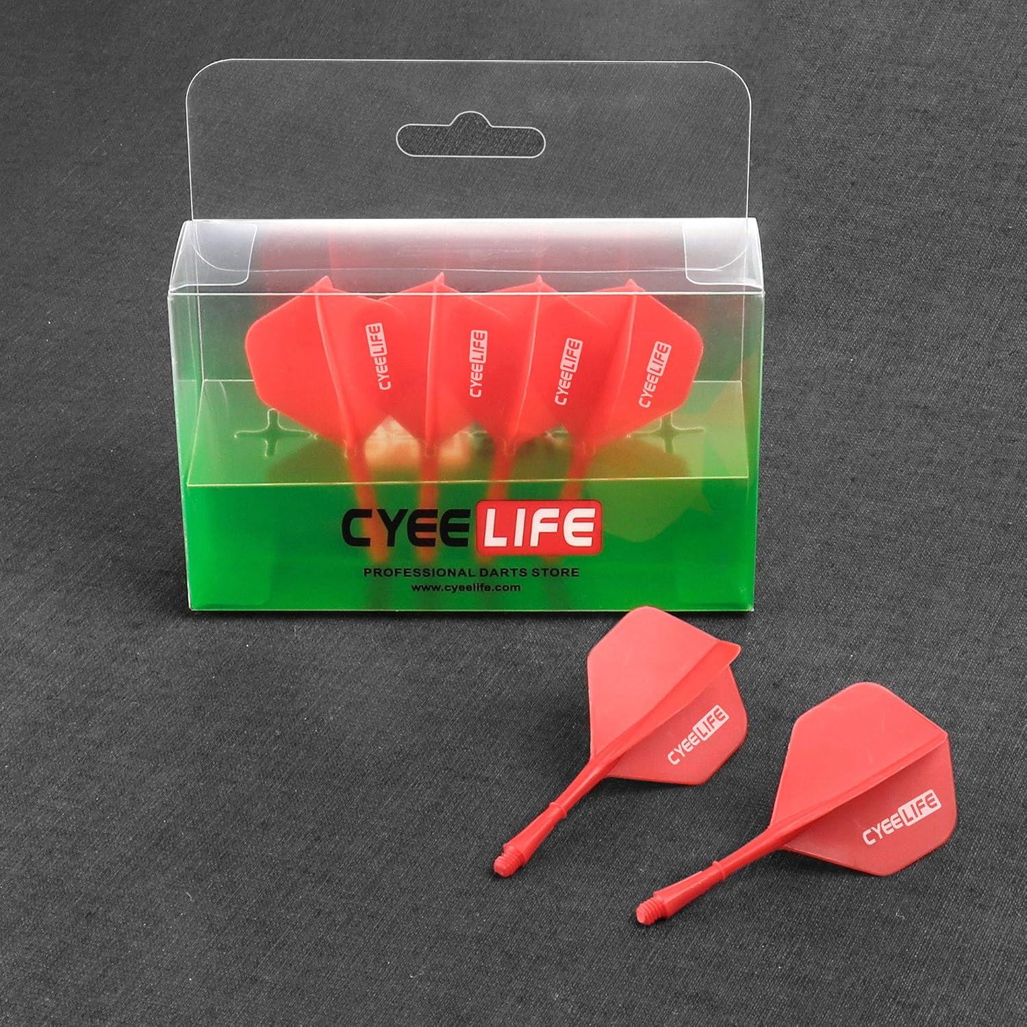 CyeeLifeDart Flights and shafts,6 Packs One Piece Integrated Plastic