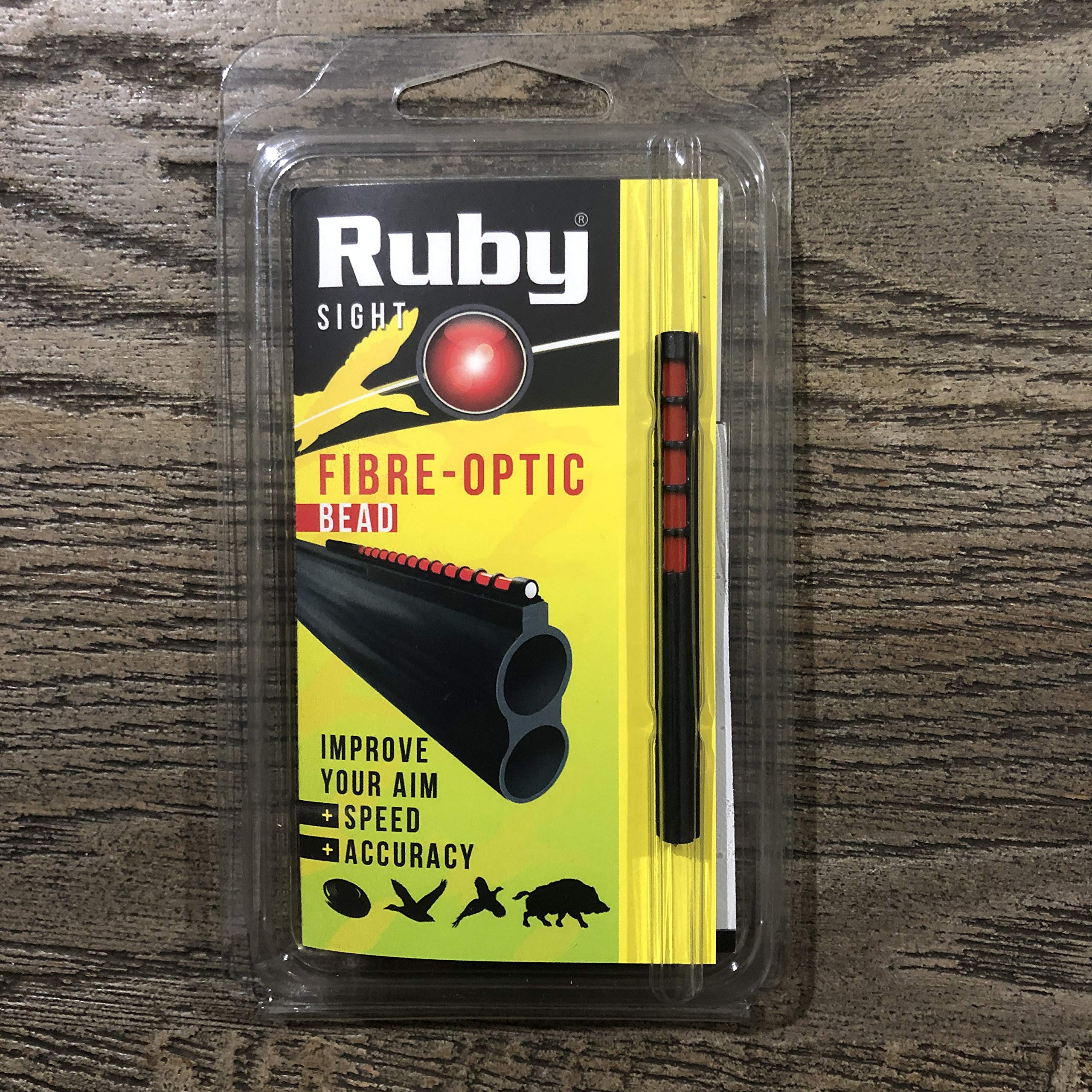Ruby Fibre Optique Fusil Vue Rouge Perle 71MM Chasse de Sport