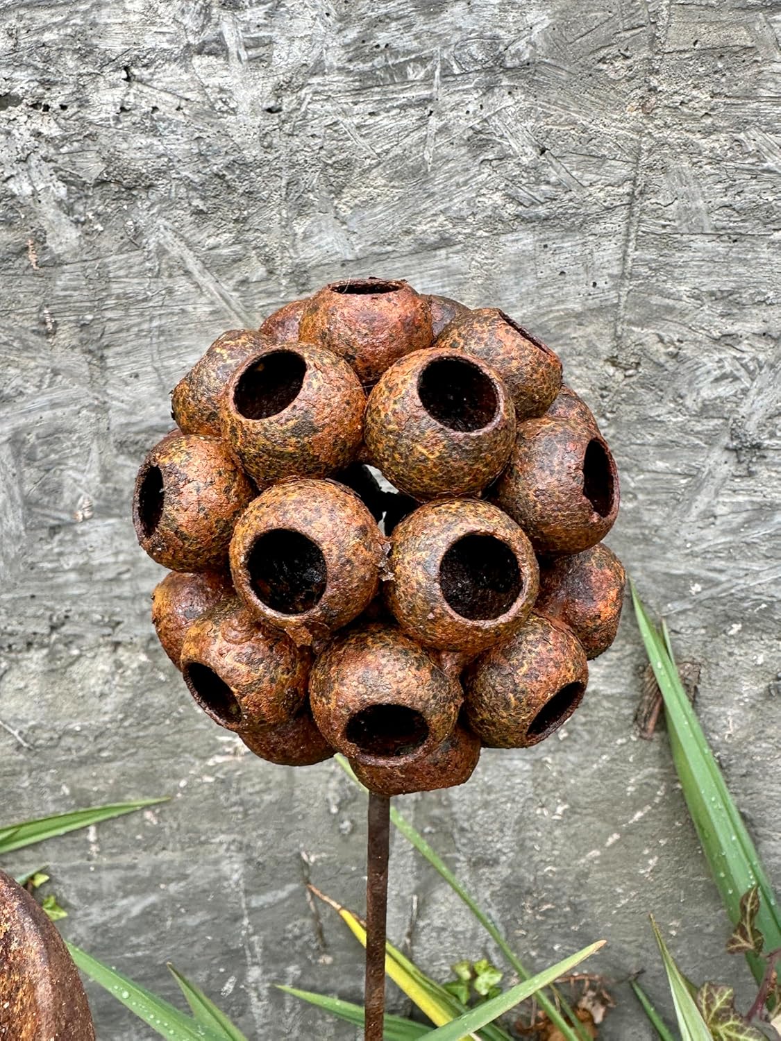 Set of 6 Rustic Metal Exotic Flowers – Handmade Garden Decor, Unique Landscaping Art, Bee & Butterfly Friendly