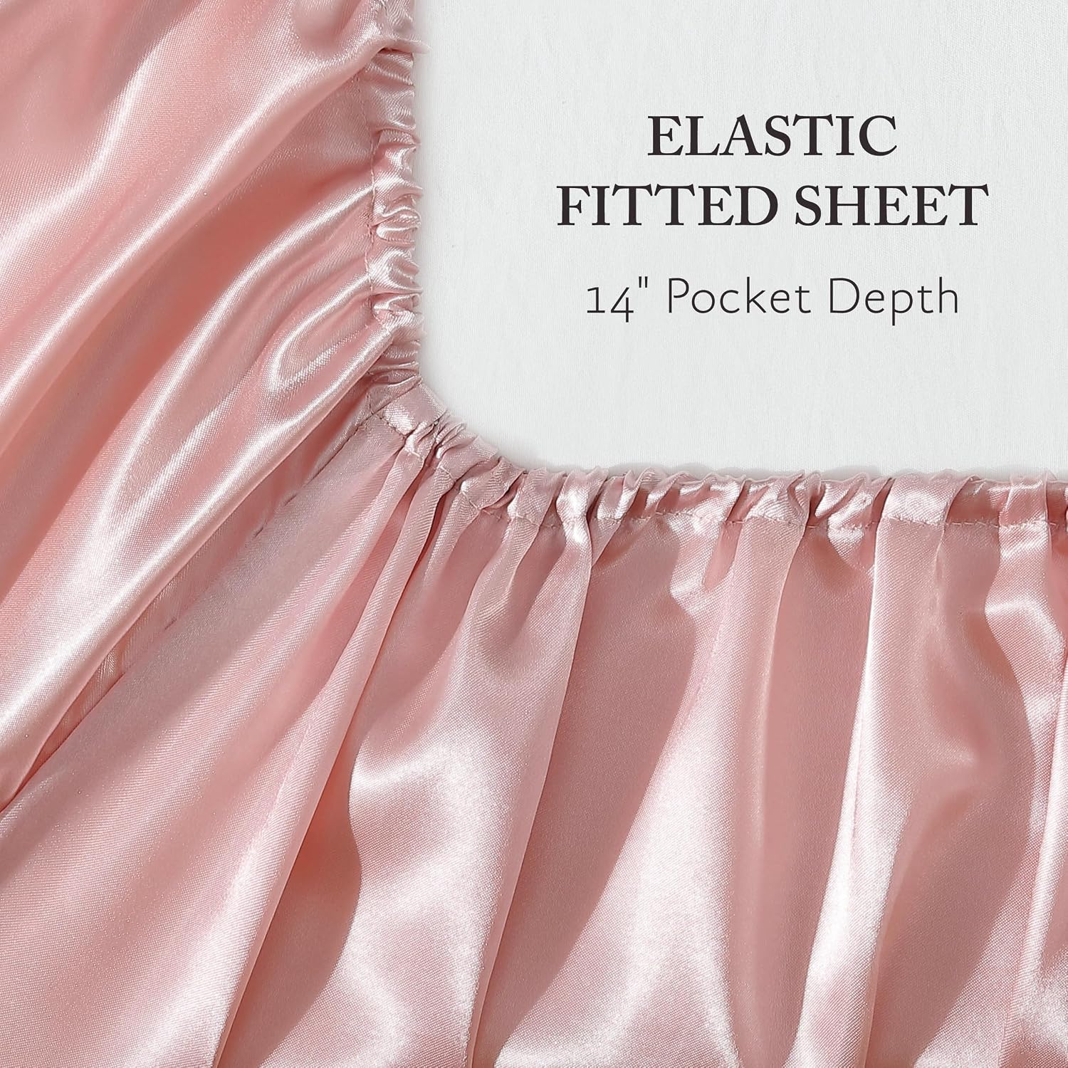 Jessica Simpson Silky Satin King 4-Piece Sheet, Pink Lotus Luxury Sheet Set
