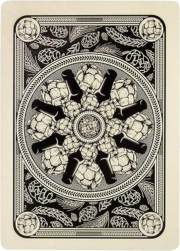 Miniatura 4 de Beers & Bluffs Craft Beer - Naipes con temática de cerveza, recubierto de plástico, índice estándar, tamaño de póquer