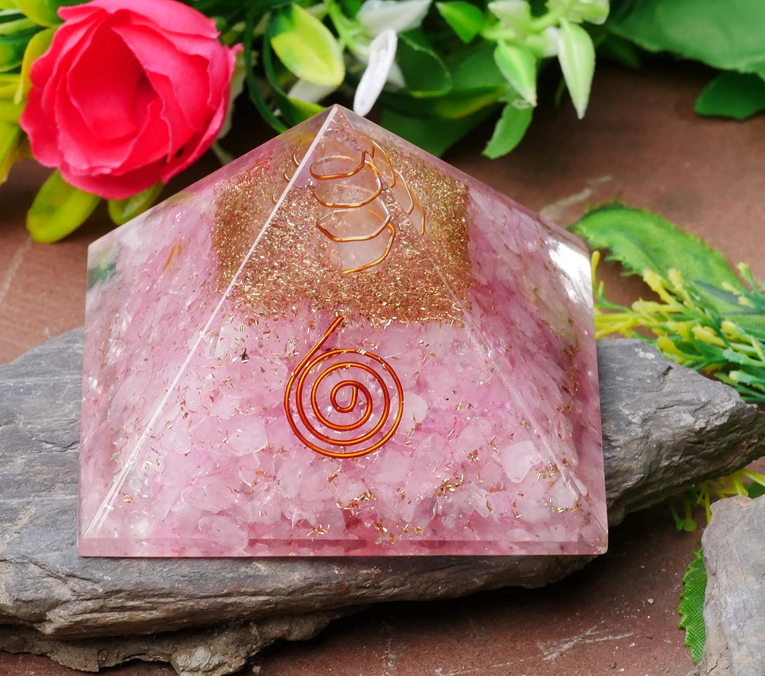 1 x Pyramid 30mm Crystal Gemstone Healing Orgone Reiki Feng 1 x Pyramid 30mm Crystal Gemstone Healing Orgone Reiki Feng