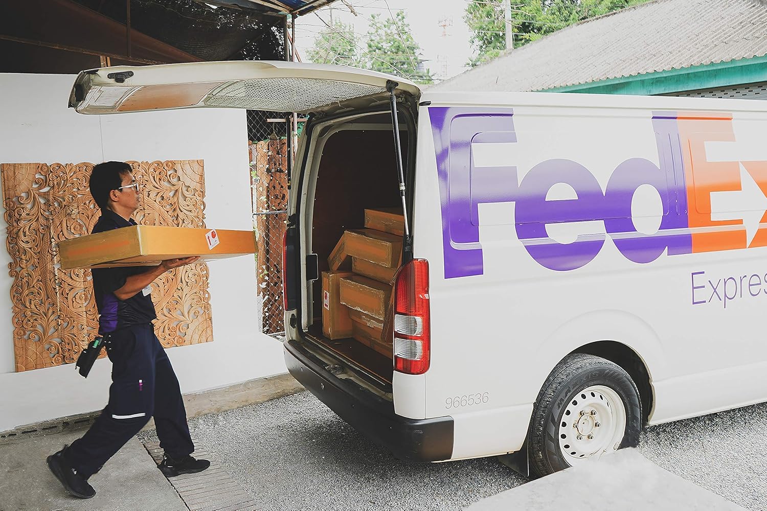 Siam Sawadee Sanctuary Queen Size Wooden Headboard Coastal Decor Hand Carved from Chiang Mai Thailand 60 Inches