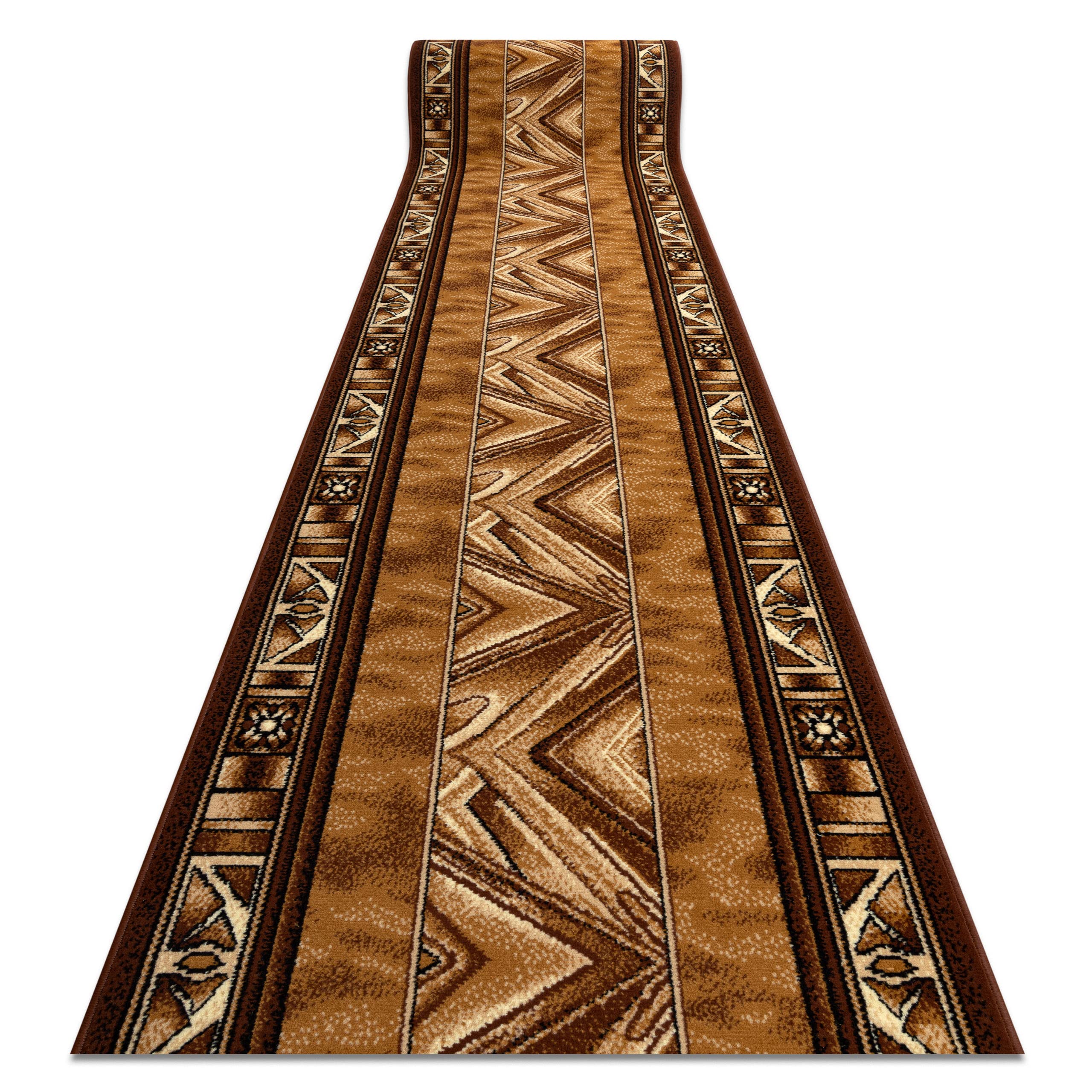 Tapis de Couloir BCF Opal vieil or 200x350 cm pour entrée de maison